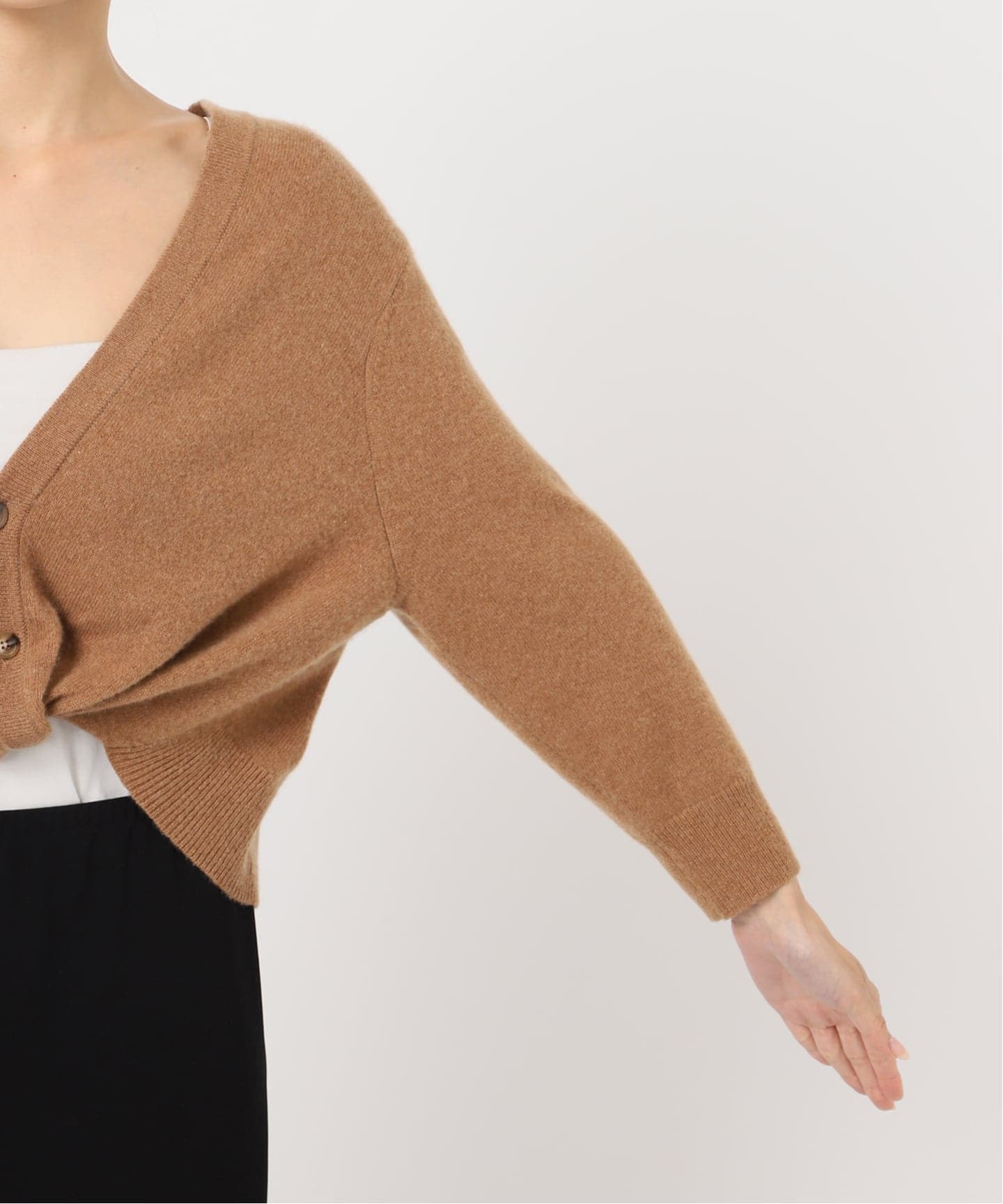 R13/アールサーティーン】3/4 SLEEVE TWISTED FRONT