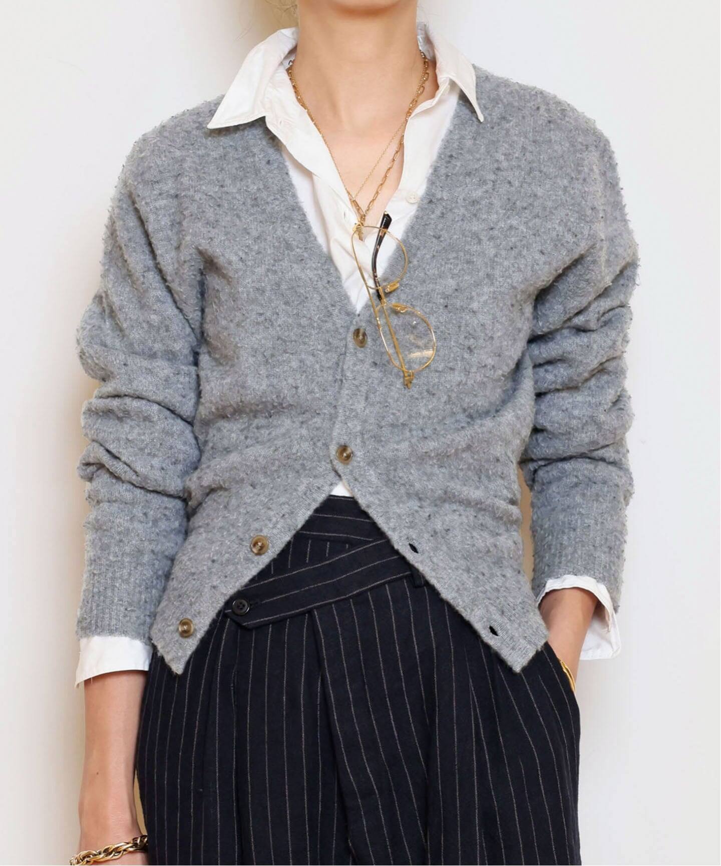 R13/アールサーティーン】SPLIT HEM カーディガン（カーディガン