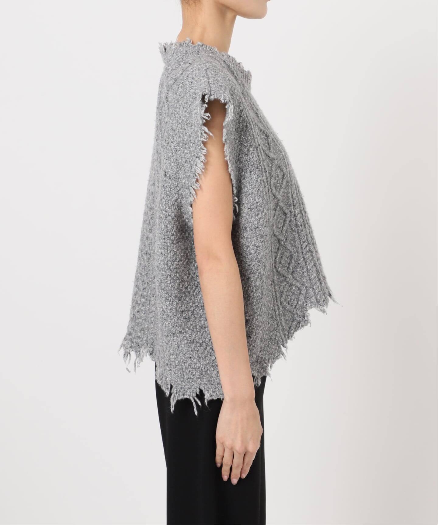 R13/アールサーティーン】BOYFRIEND CABLE SWEATER ベスト（ベスト 