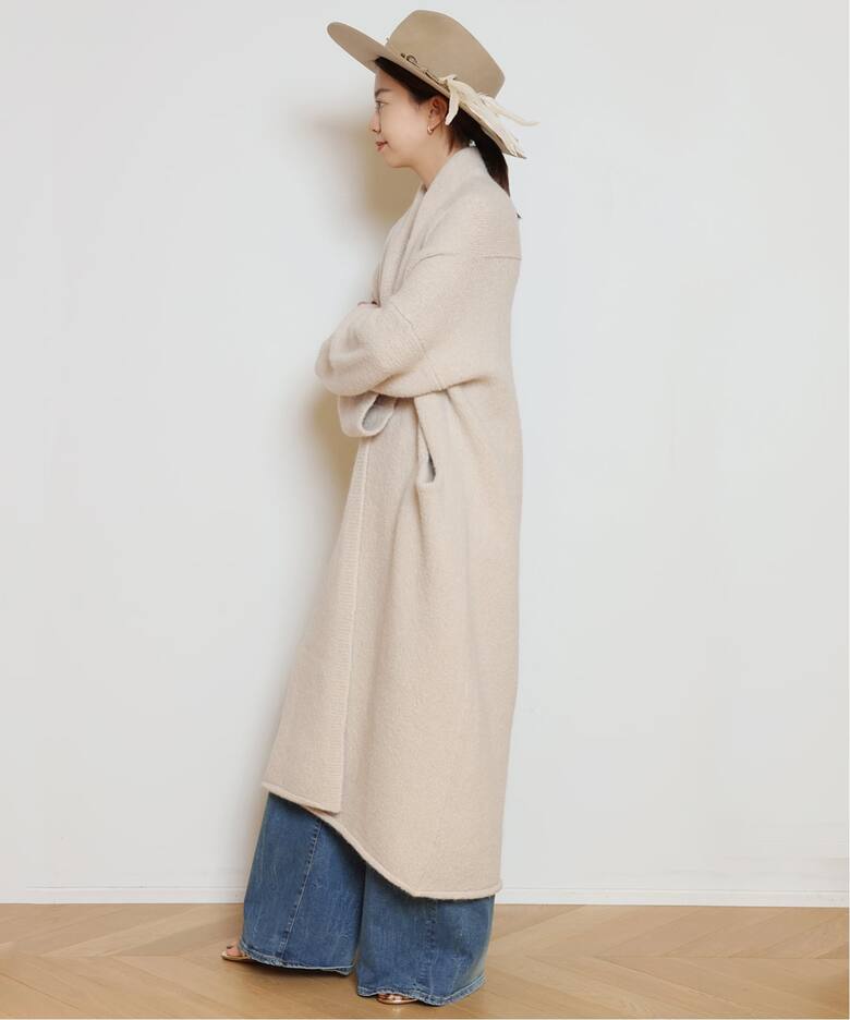 LAUREN MANOOGIAN/ローレン マヌージアン】LONG SHAWL カーディガン 