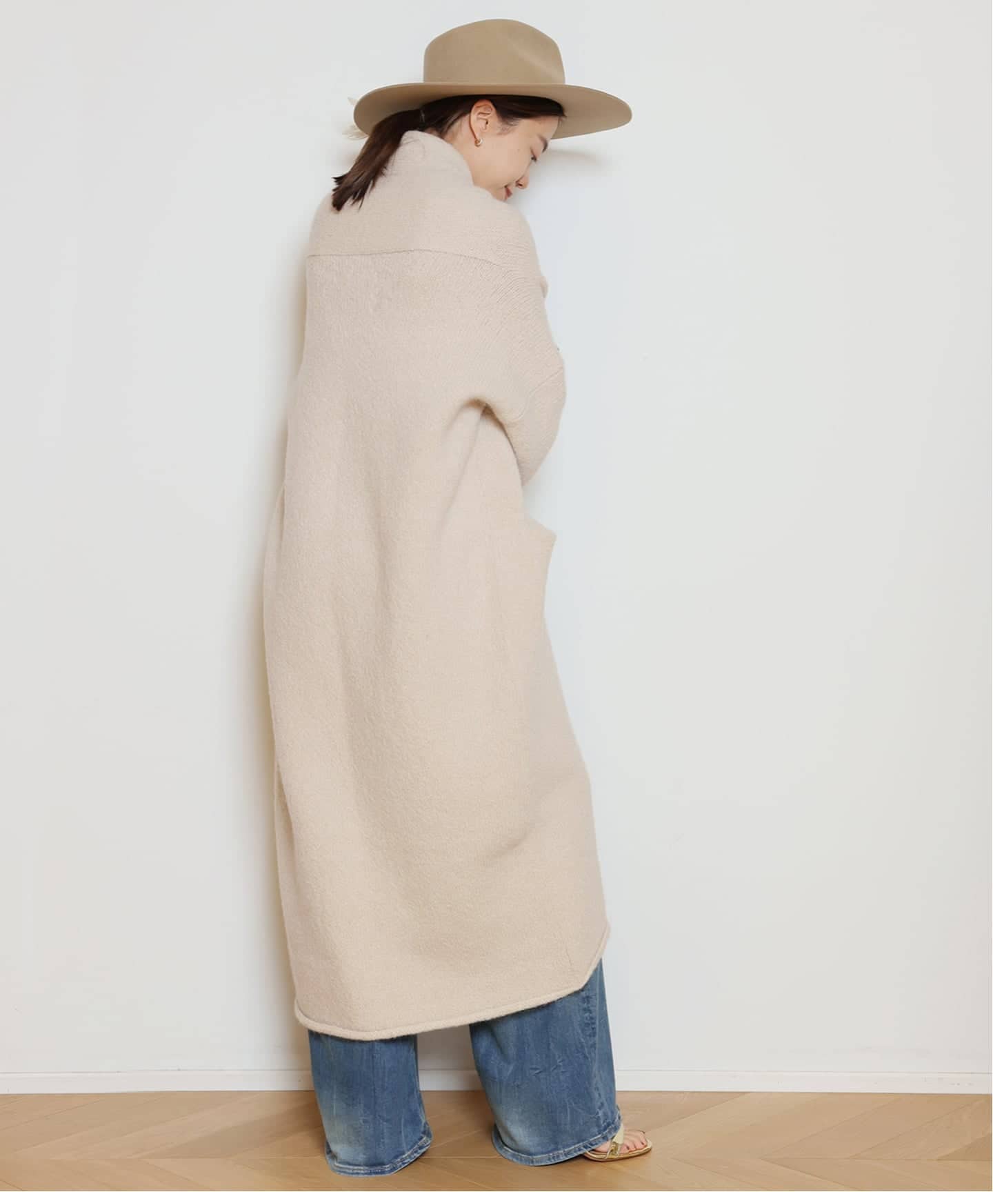 LAUREN MANOOGIAN/ローレン マヌージアン】LONG SHAWL カーディガン