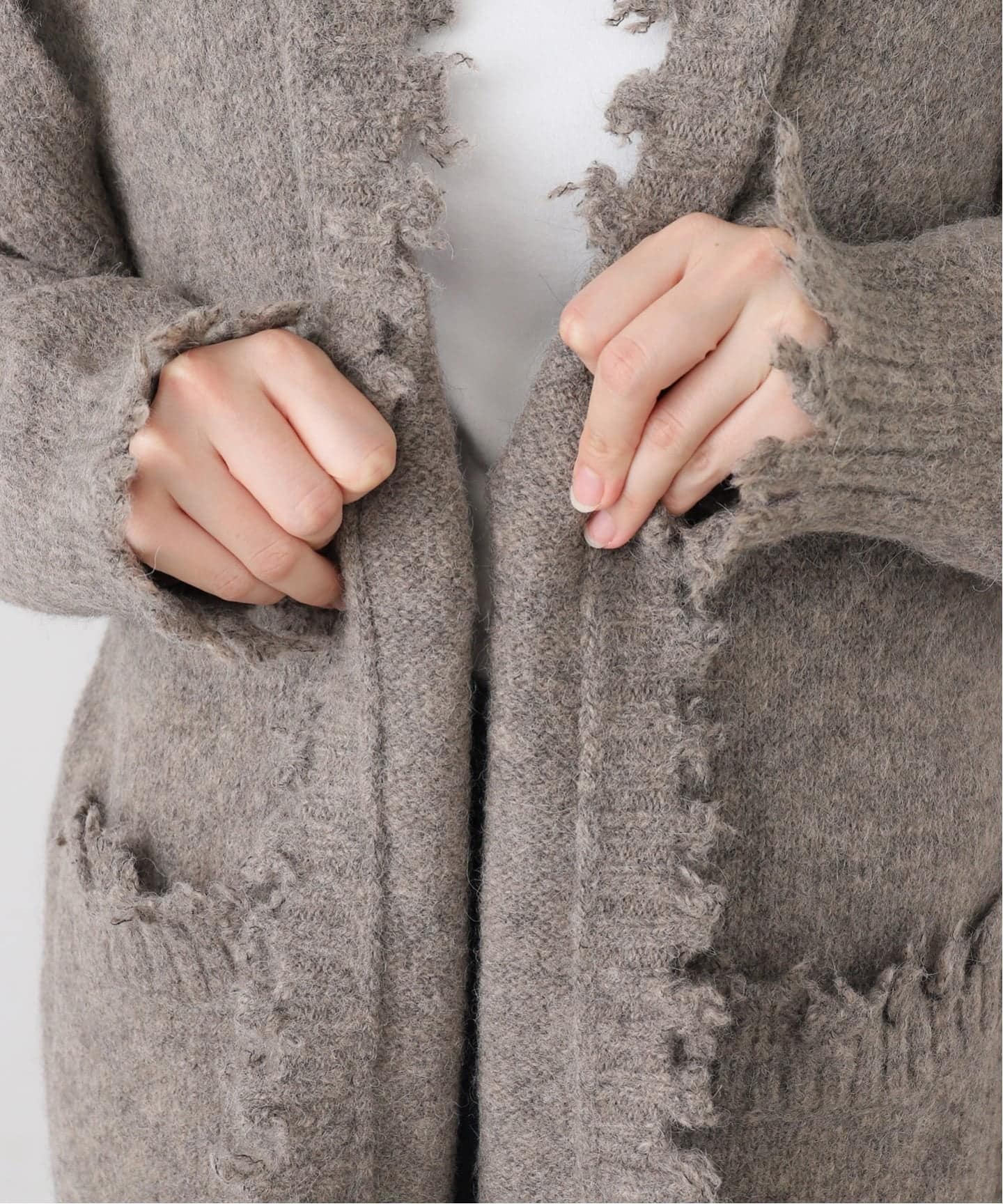 LAUREN MANOOGIAN/ローレン マヌージアン】FRAY カーディガン