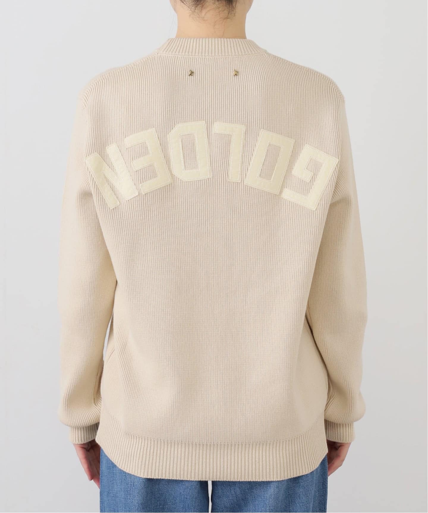 新品　Deuxieme Classe ゴールデングース　スウェット GOLDEN GOOSE/ゴールデングース】クルーネック BOYFRIEND ニット