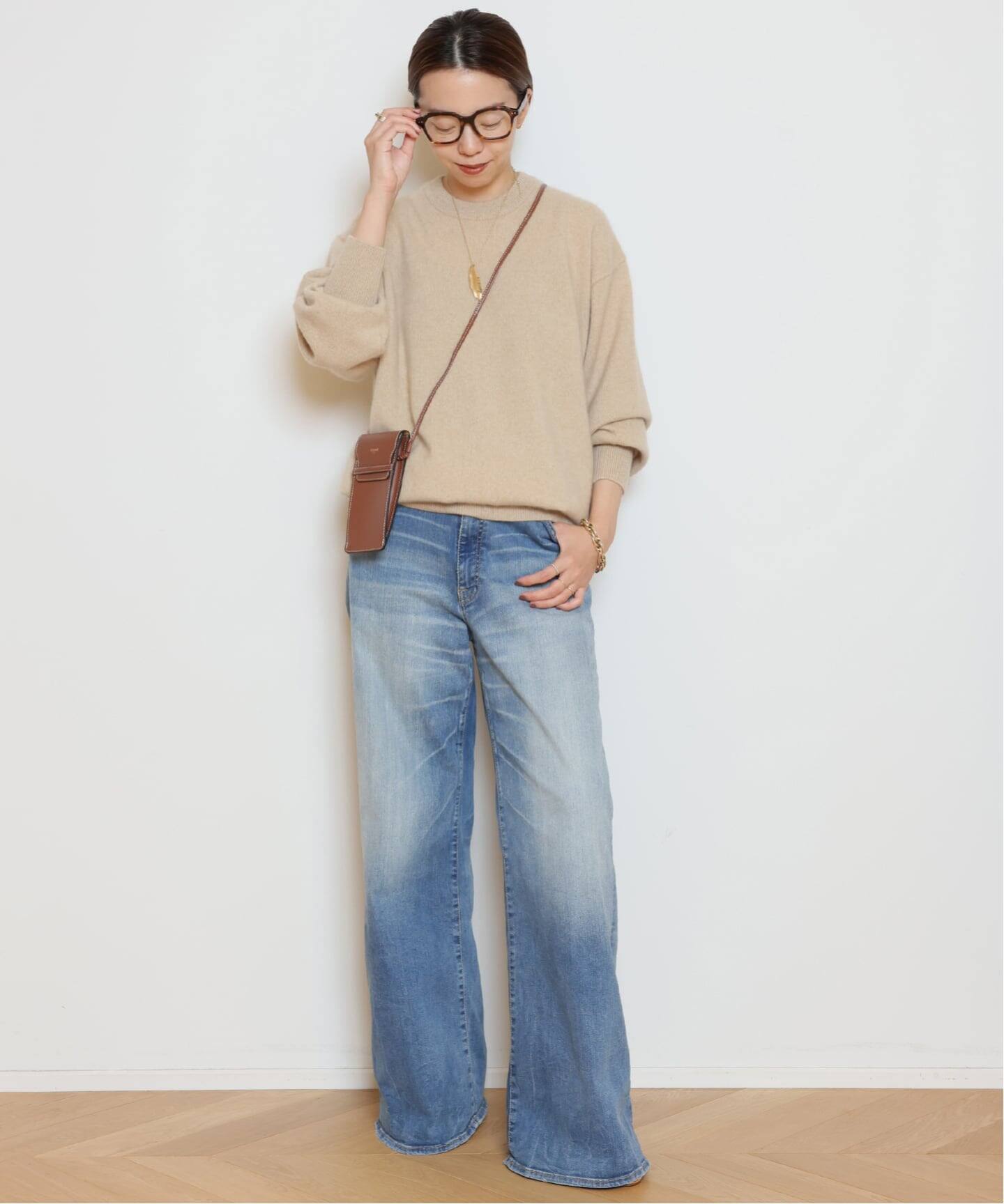 MUSE de Deuxieme Classe HERILLヘリル ニット HERILL/ヘリル】Cashmere rib stitch ニット（ニット／セーター