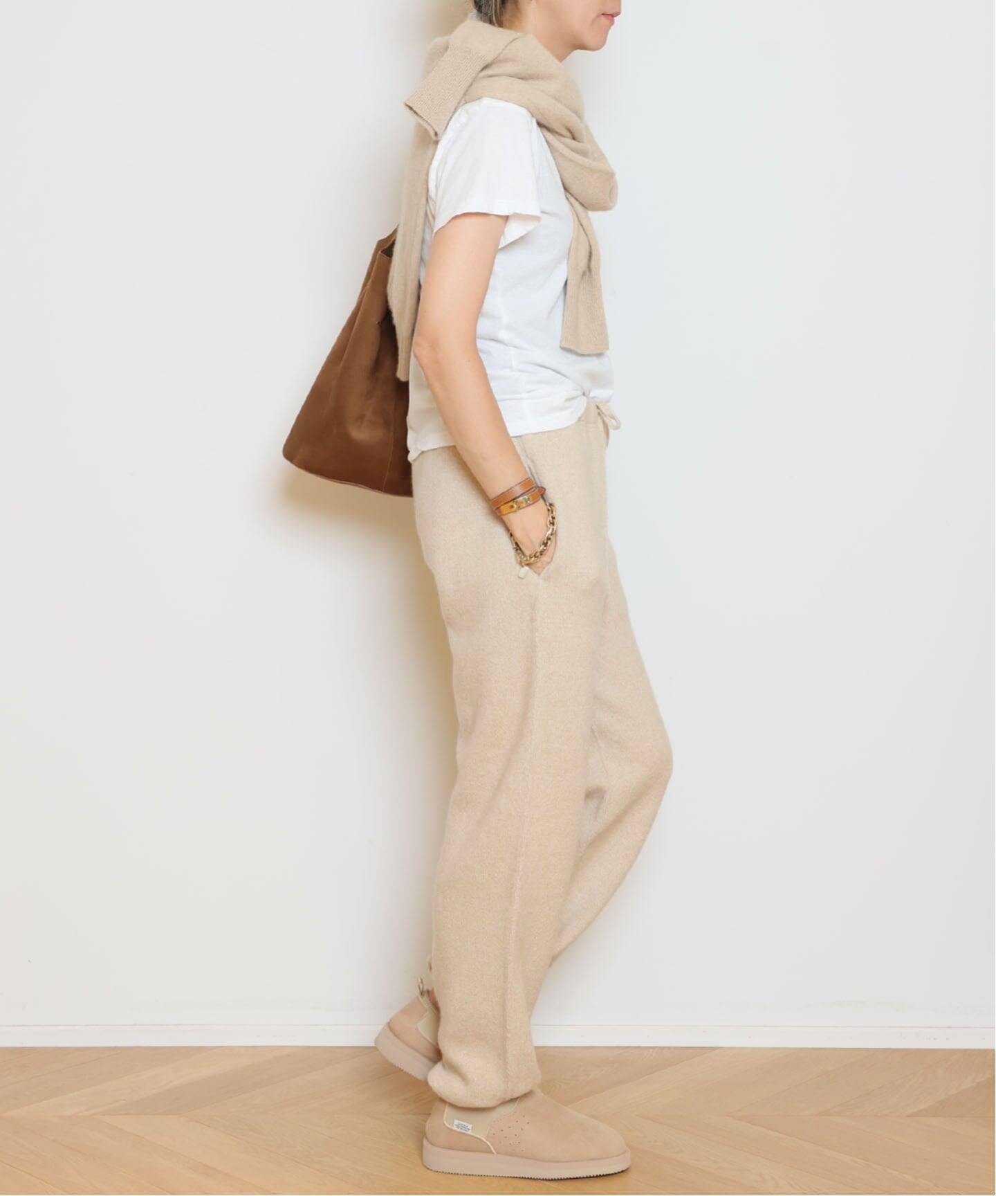 ヘリル MUSE de Deuxieme Classe取扱 カシミヤニット HERILL/ヘリル】Cashmere rib stitch ニット（ニット／セーター