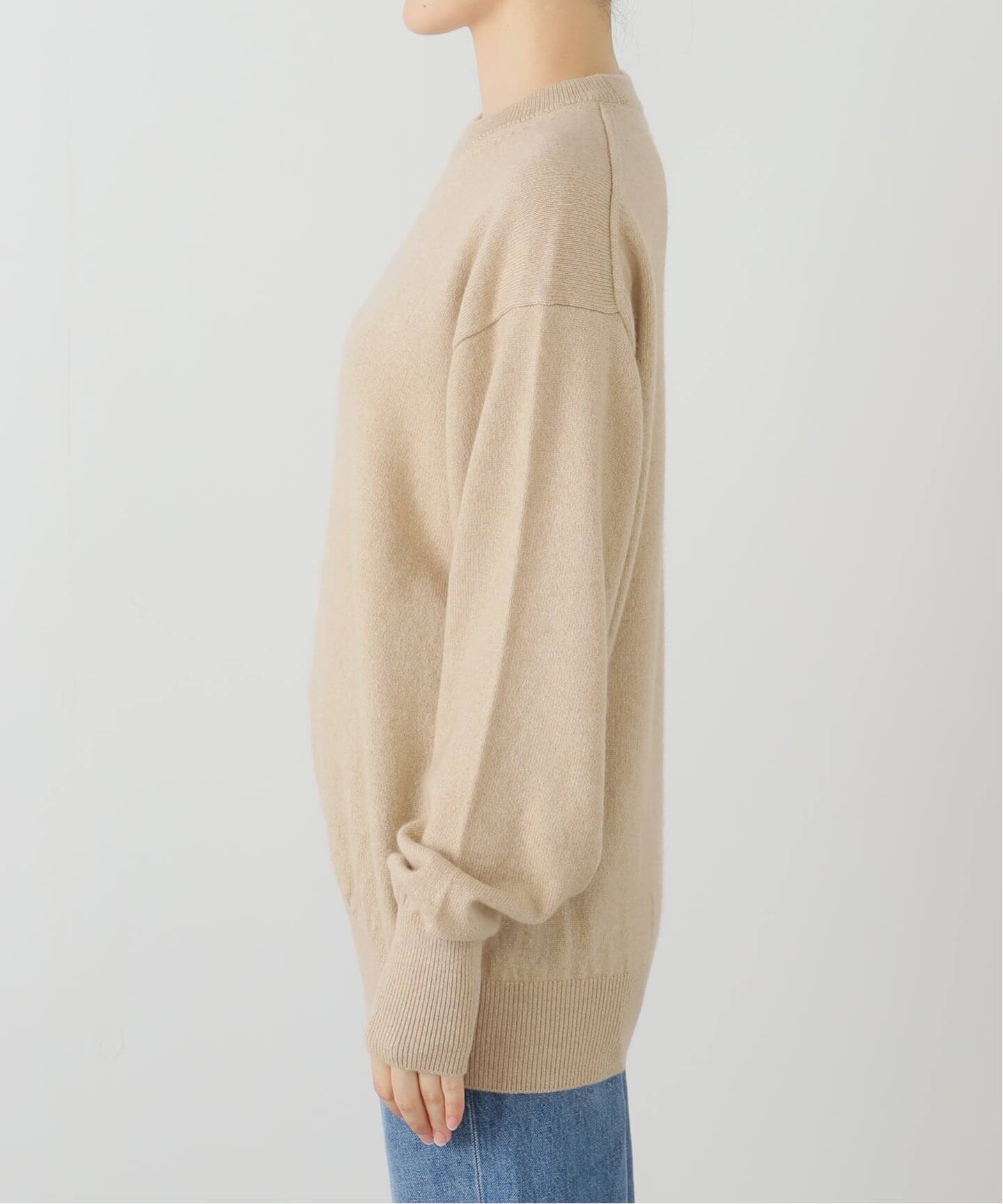 HERILL ベージュ クルーネックセーター HERILL ベージュ クルーネック セーター
