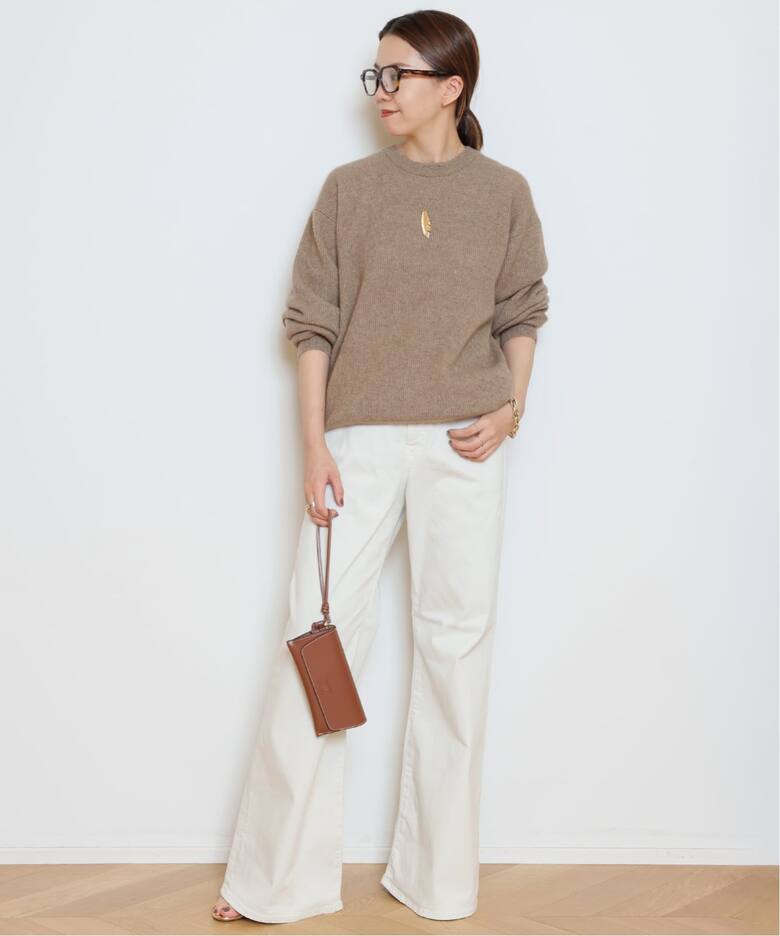 HERILL/ヘリル】Cashmere rib stitch ニット（ニット／セーター 