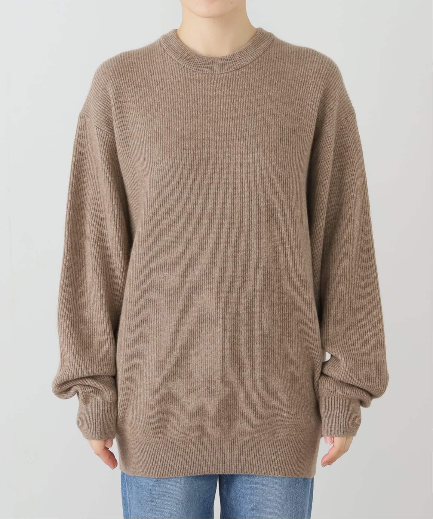 HERILL/ヘリル】Cashmere rib stitch ニット（ニット／セーター