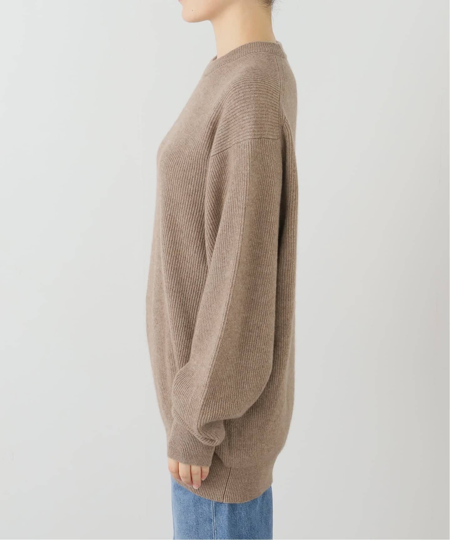 美品✨MUSE de Deuxieme Classe ヘリル カシミヤリブニット HERILL/ヘリル】Cashmere rib stitch ニット（ニット／セーター