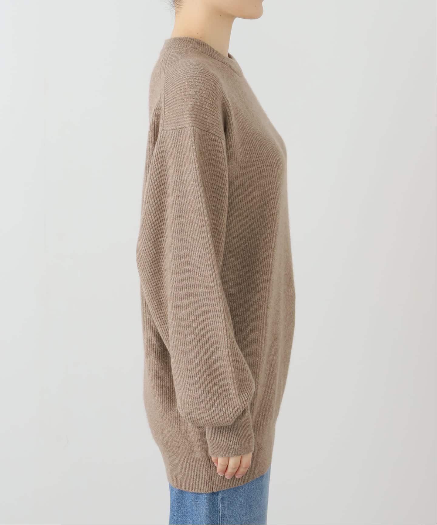 HERILL/ヘリル】Cashmere rib stitch ニット（ニット／セーター
