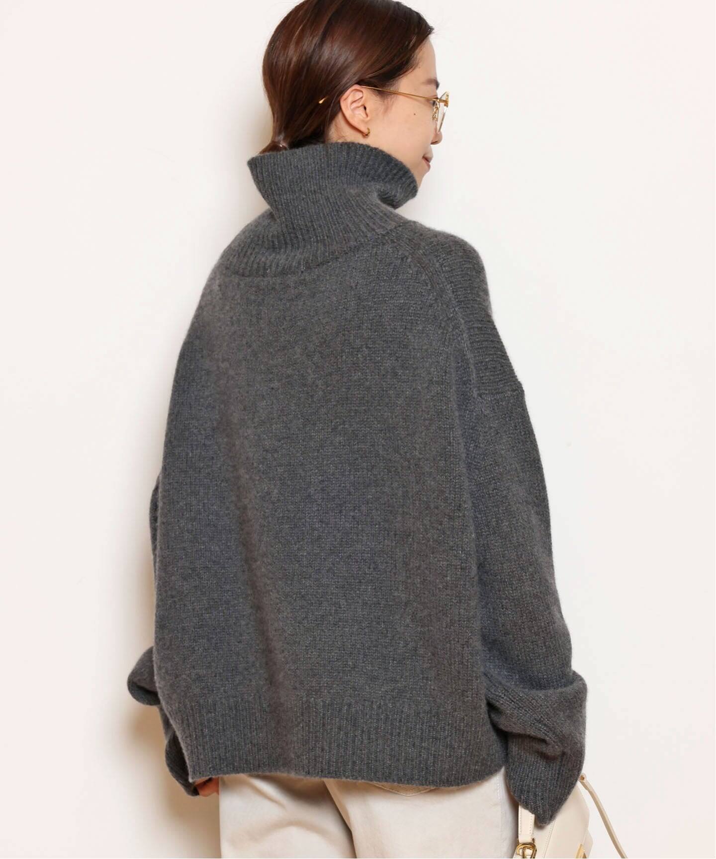 MUSE de Deuxieme Classe ミレニアムタートルネックニット MILLENNIUM タートルネック スリットプルオーバー（ニット／セーター