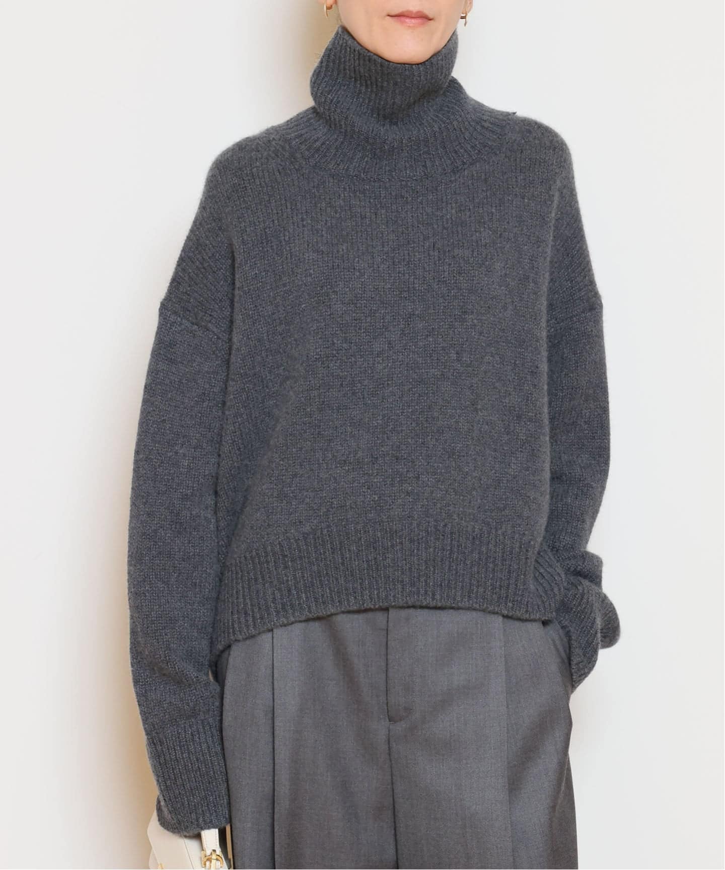【新品】MUSE de Deuxieme Classe Basicニット　グレー MUSE de Deuxieme Classe *Basic ニット グレー