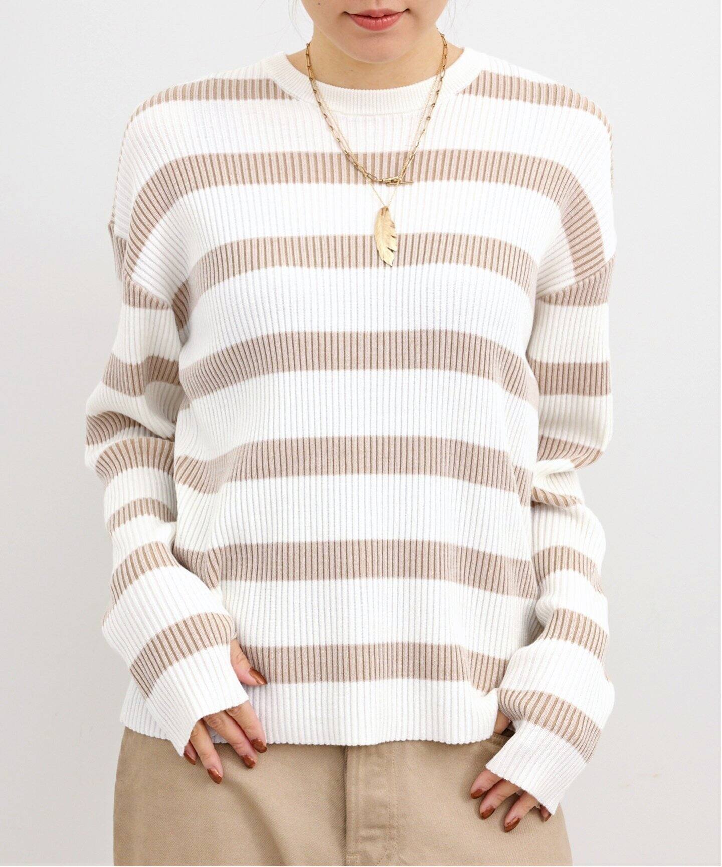 アパルトモン美品borderturtleneckknitボーダーニットタートル 楽天  