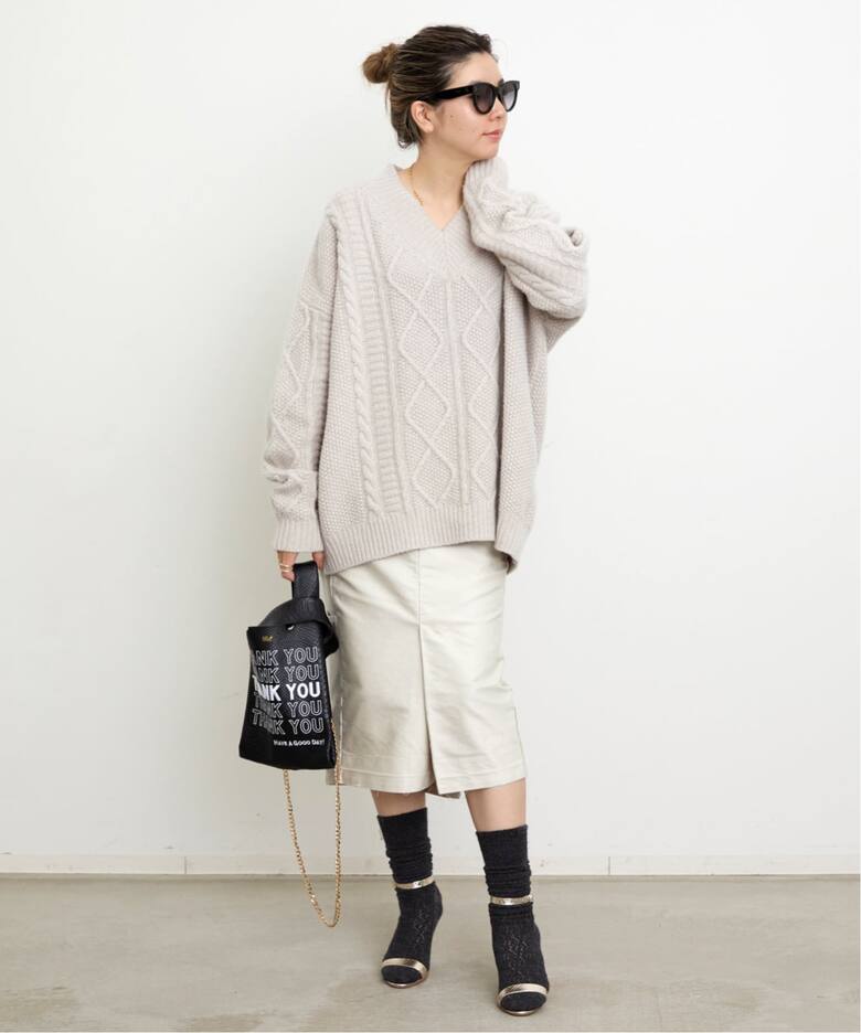 ALAN V-NECK KNIT（ニット／セーター）｜L 