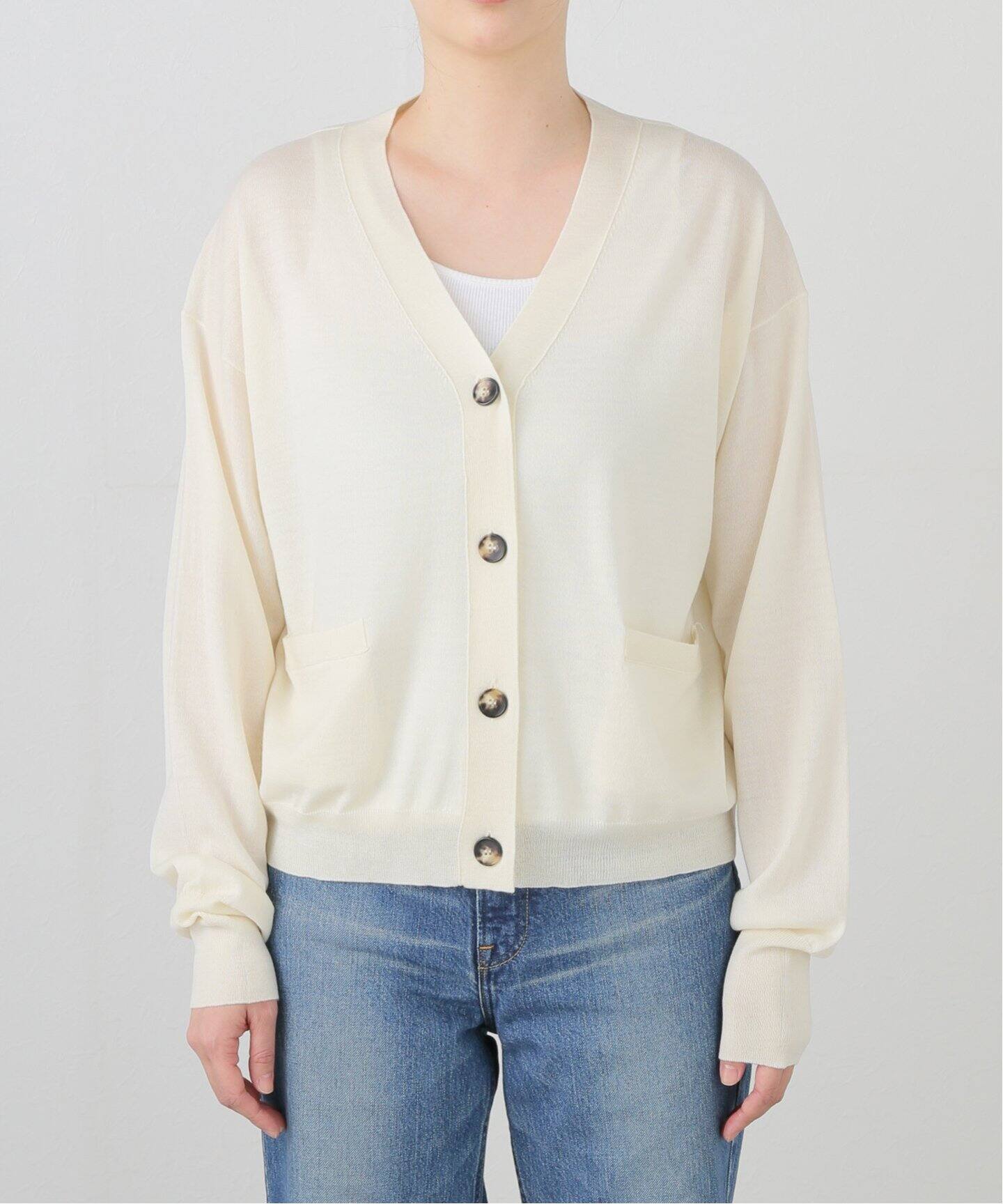 BASIC KNIT CARDIGAN（カーディガン）｜L 