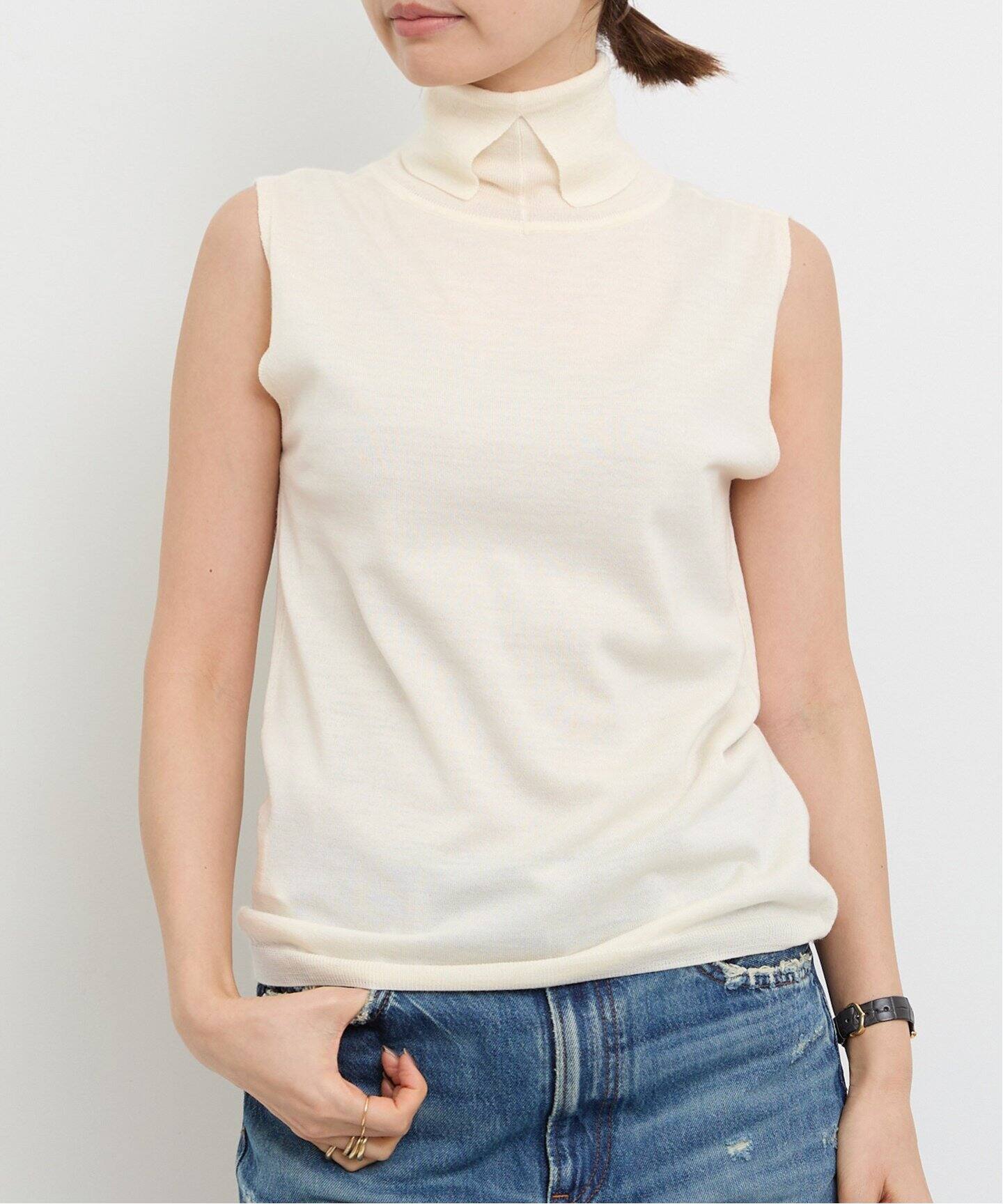 2WAY NO SLEEVE KNIT（ニット／セーター）｜L 