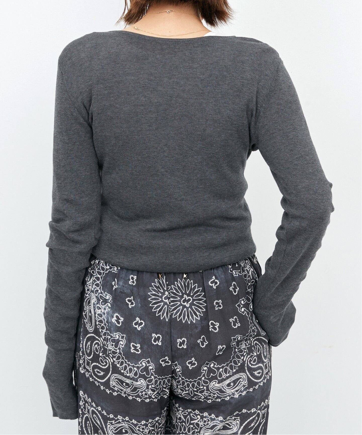 GOOD GRIEF!/グッド グリーフ】 HENRY RIB KNIT TOP（ニット／セーター  