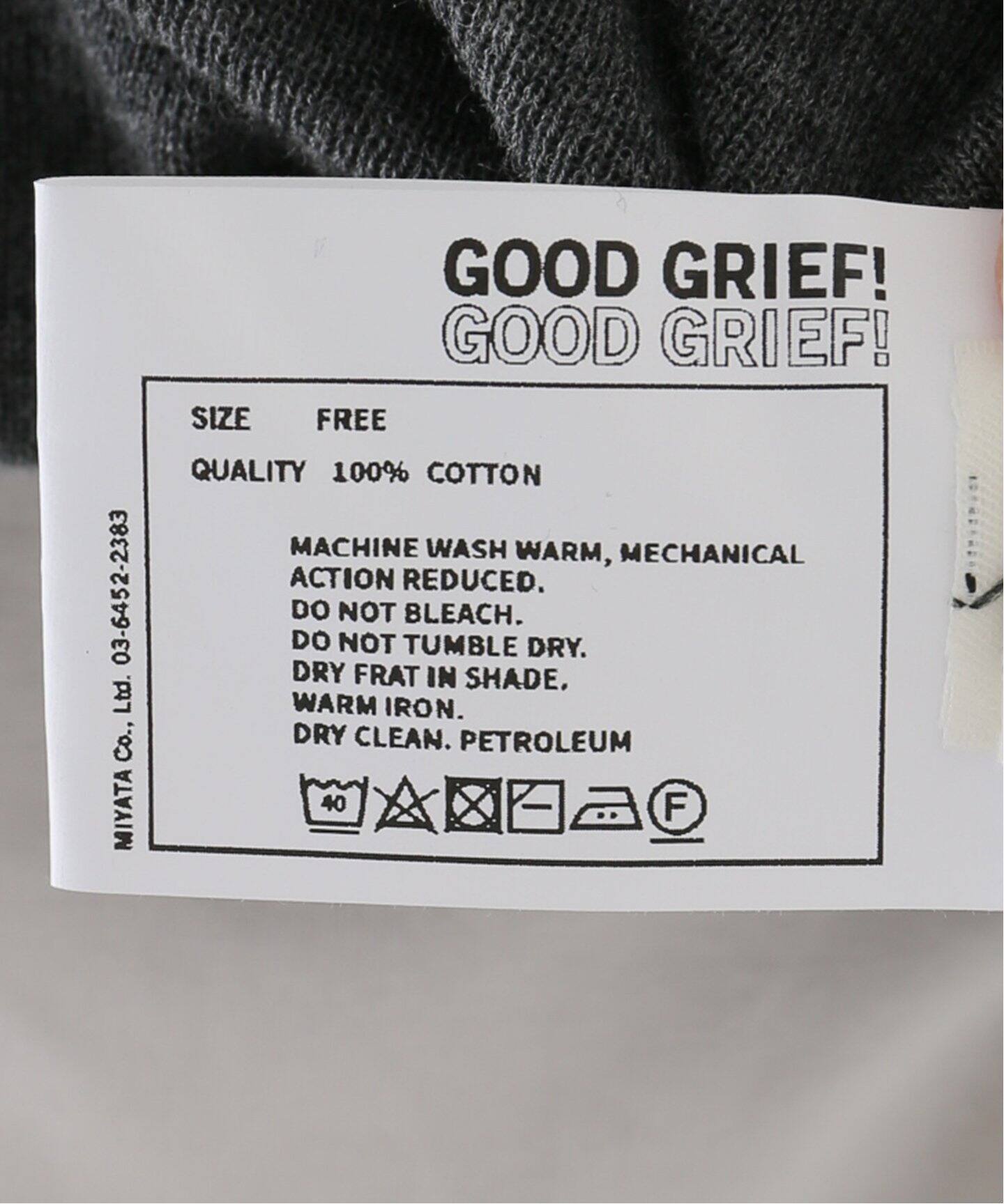 GOOD GRIEF!/グッド グリーフ】 HENRY RIB KNIT TOP（ニット／セーター