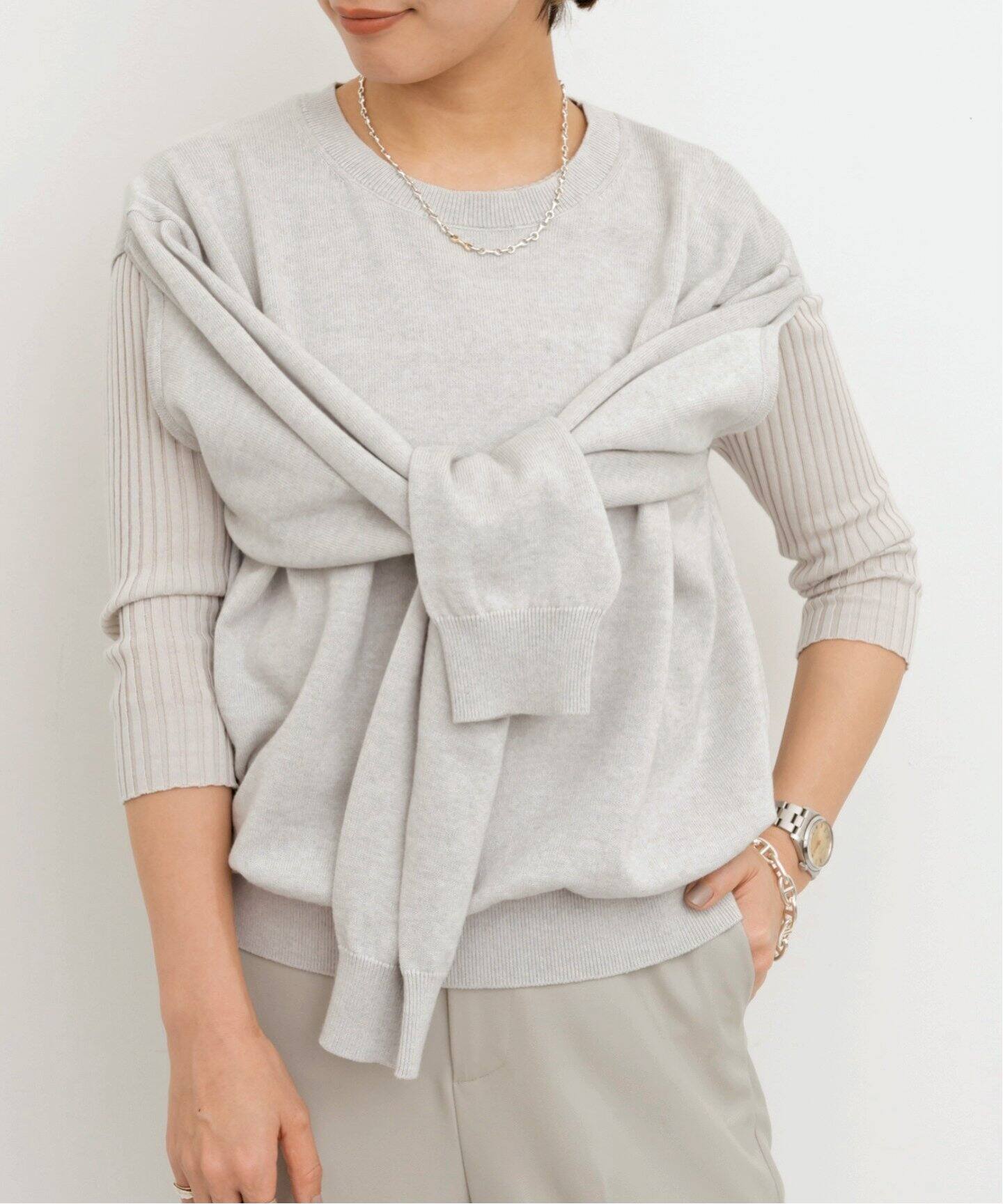 2way KNIT（ニット／セーター）｜L 