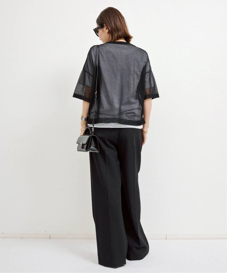 Sheer T-shirts（ニット／セーター）｜L 