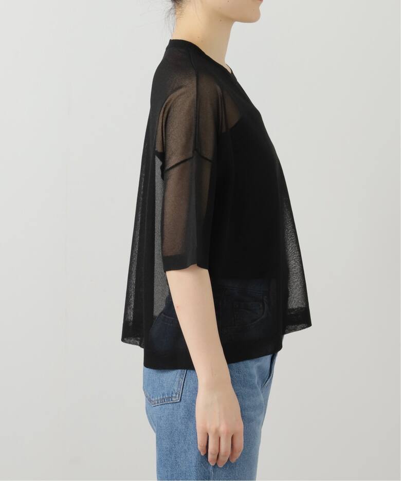 Sheer T-shirts（ニット／セーター）｜L 