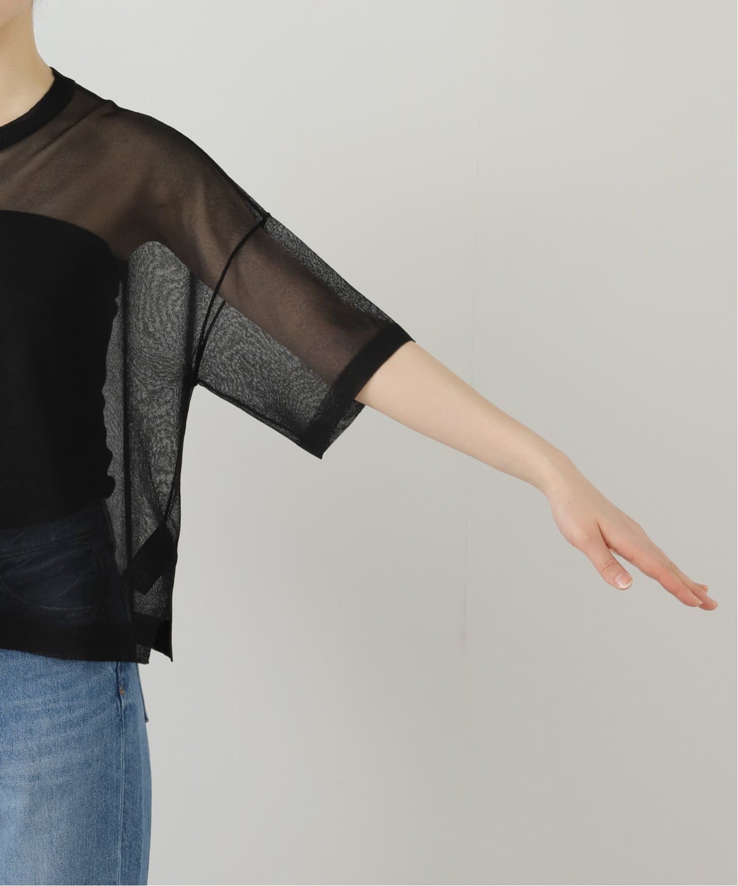 Sheer T-shirts（ニット／セーター）｜L'Appartement