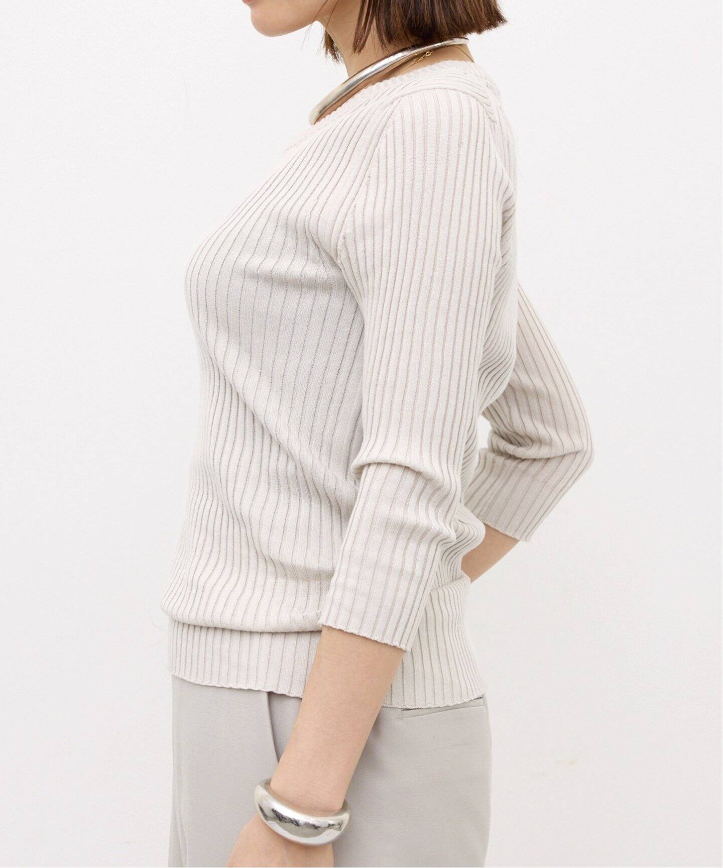 COTTON RIB KNIT（ニット／セーター）｜L 