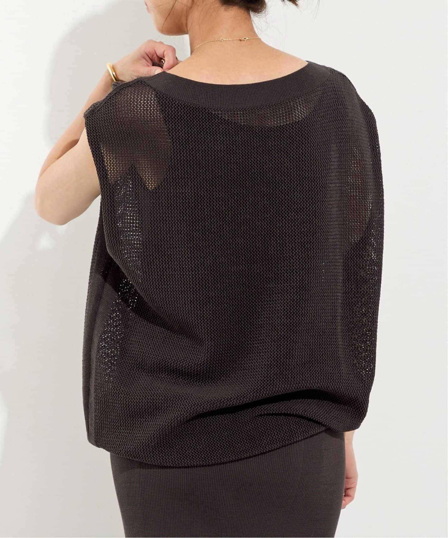 MESH NO SLEEVE KNIT（ニット／セーター）｜L'Appartement