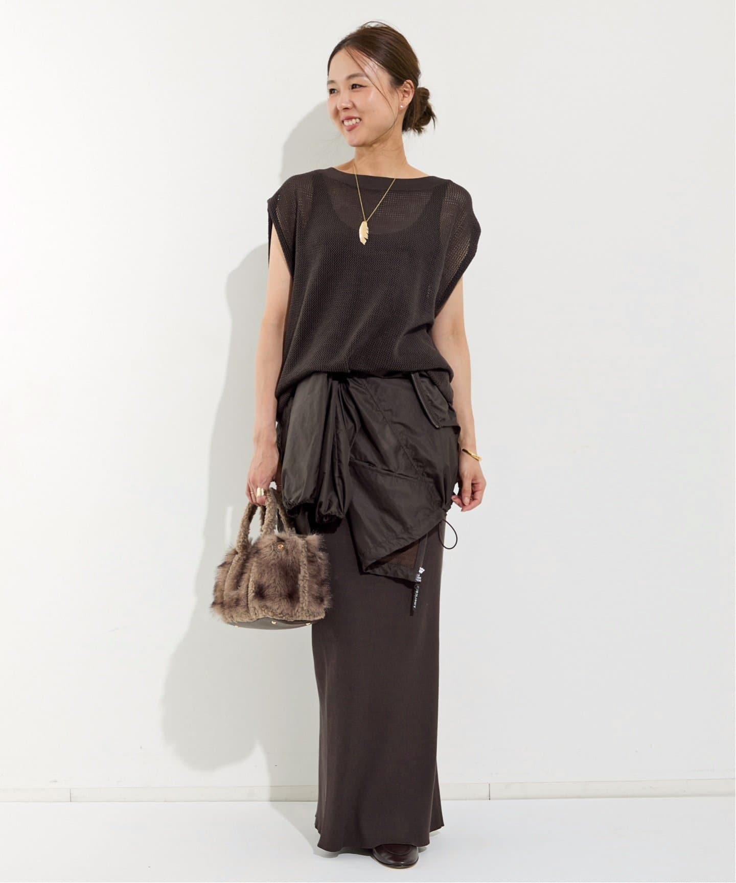 アパルトモン　 メッシュ　ニット　未使用‼️ MESH NO SLEEVE KNIT（ニット／セーター）｜L'Appartement
