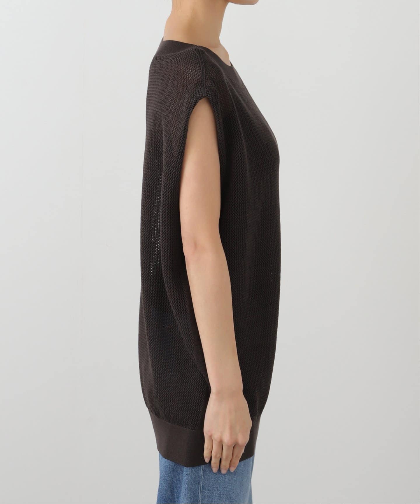 MESH NO SLEEVE KNIT（ニット／セーター）｜L'Appartement