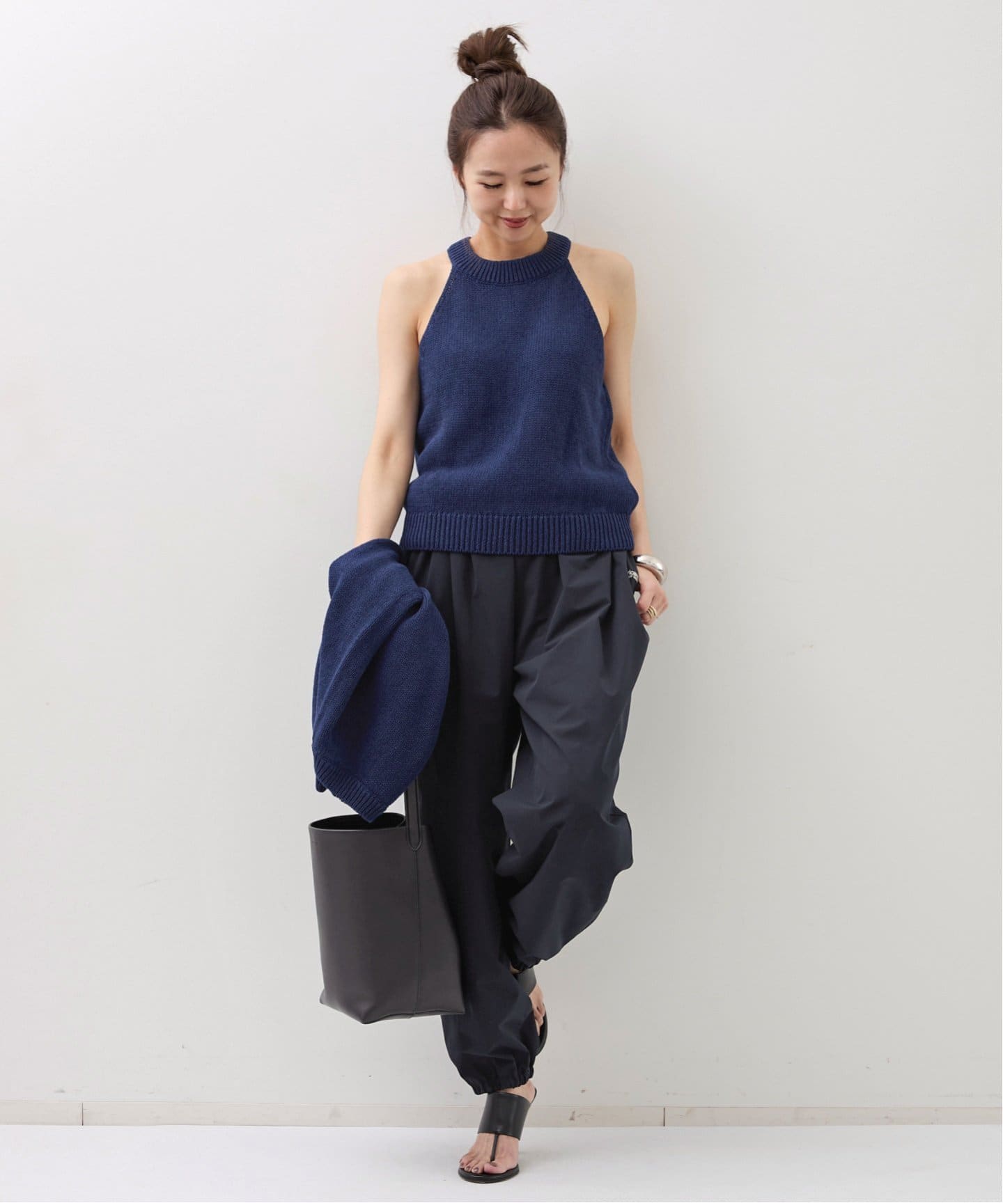 【L'Appartement】アパルトモン N/S KNIT ノースリーブニット No Sleeve Rib Knit（ニット／セーター）｜L'Appartement