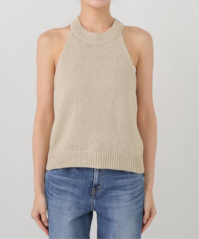 SLEEVELESS KNIT TOP（ニット／セーター）｜L 