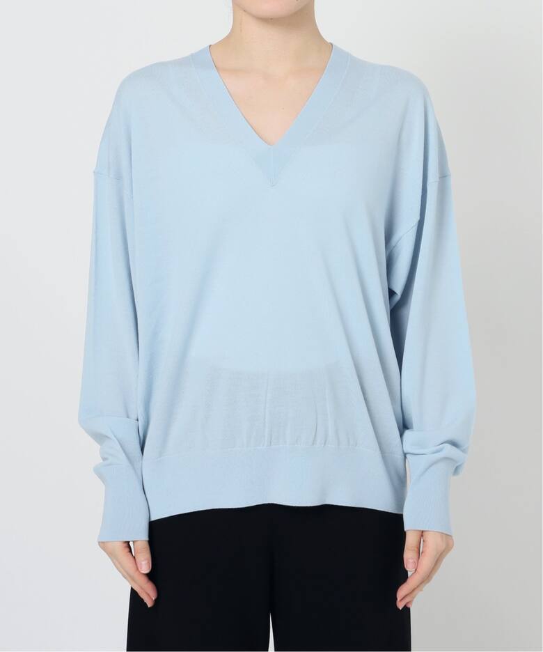 WISH High Gauge V Neck Pullover（ニット／セーター）｜L 