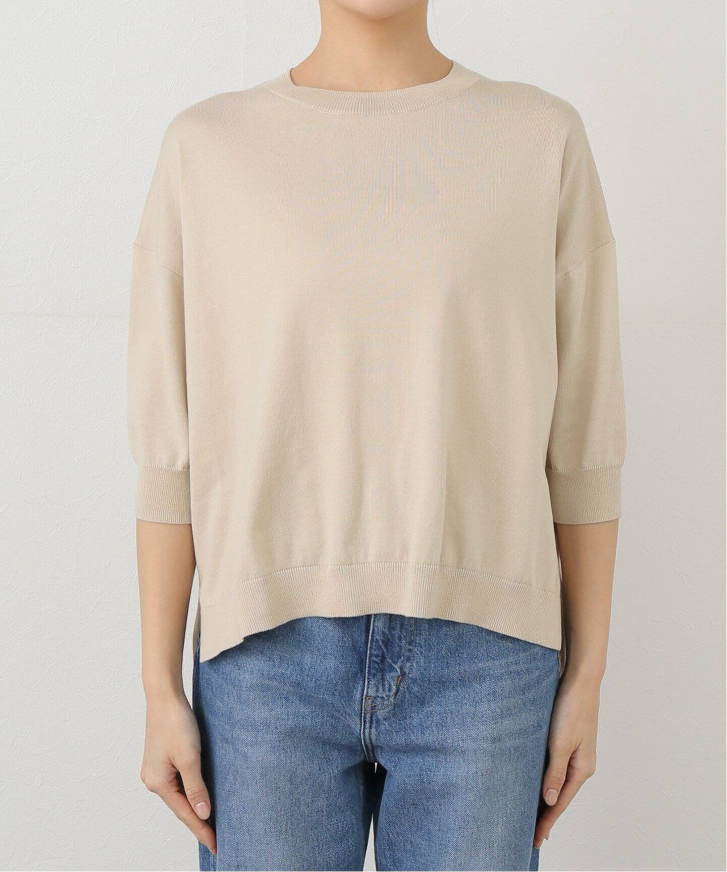 HALF SLEEVE PULL OVER（ニット／セーター）｜L
