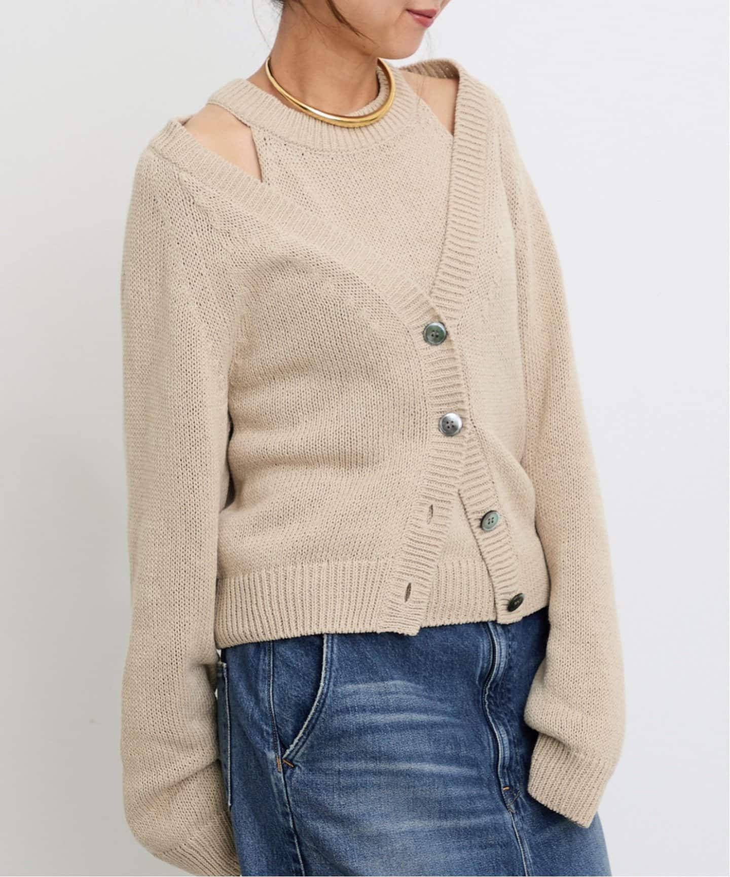 2WAY KNIT CARDIGAN（カーディガン）｜L'Appartement