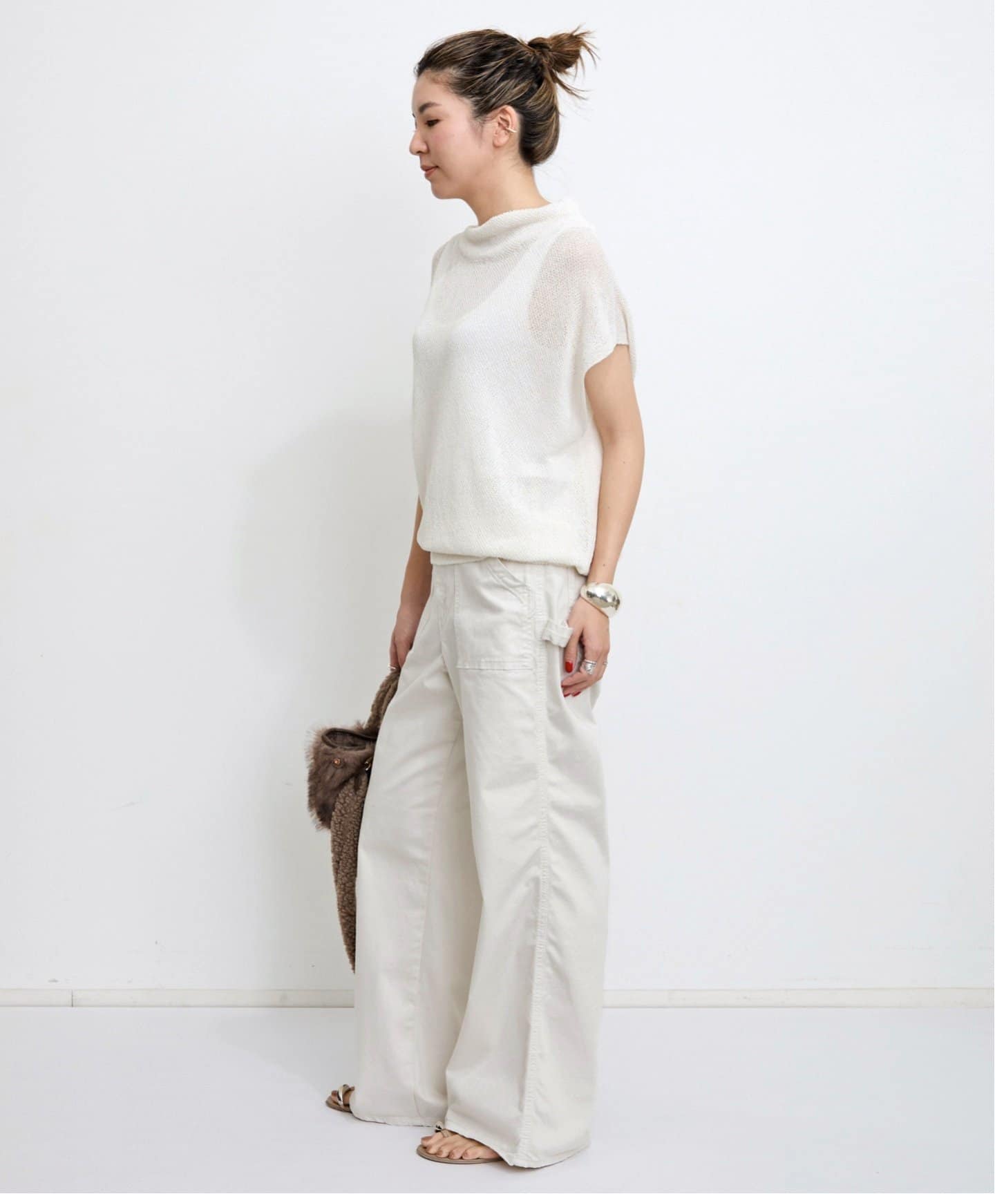 トップス ASYMMETRY KNIT Asymmetry knit tops（ニット/セーター）｜RIM.ARK（リムアーク
