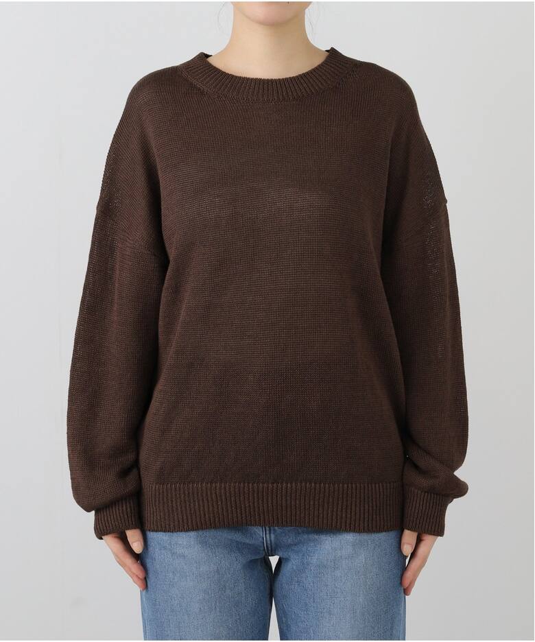 LINEN BF KNIT PULLOVER（ニット／セーター）｜L