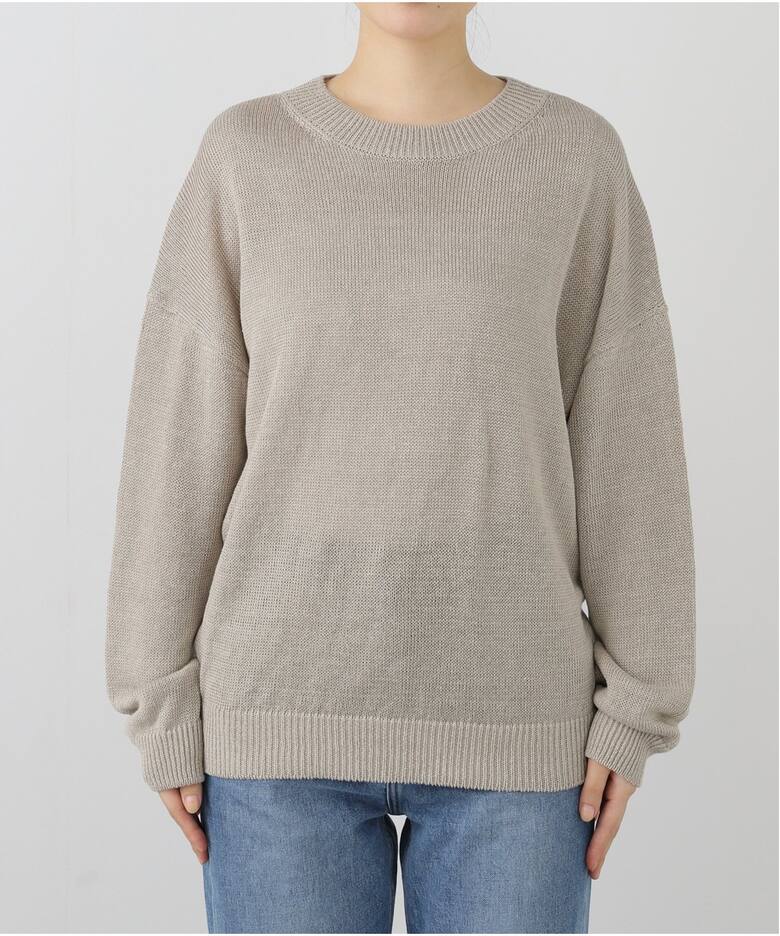 LINEN BF KNIT PULLOVER（ニット／セーター）｜L 