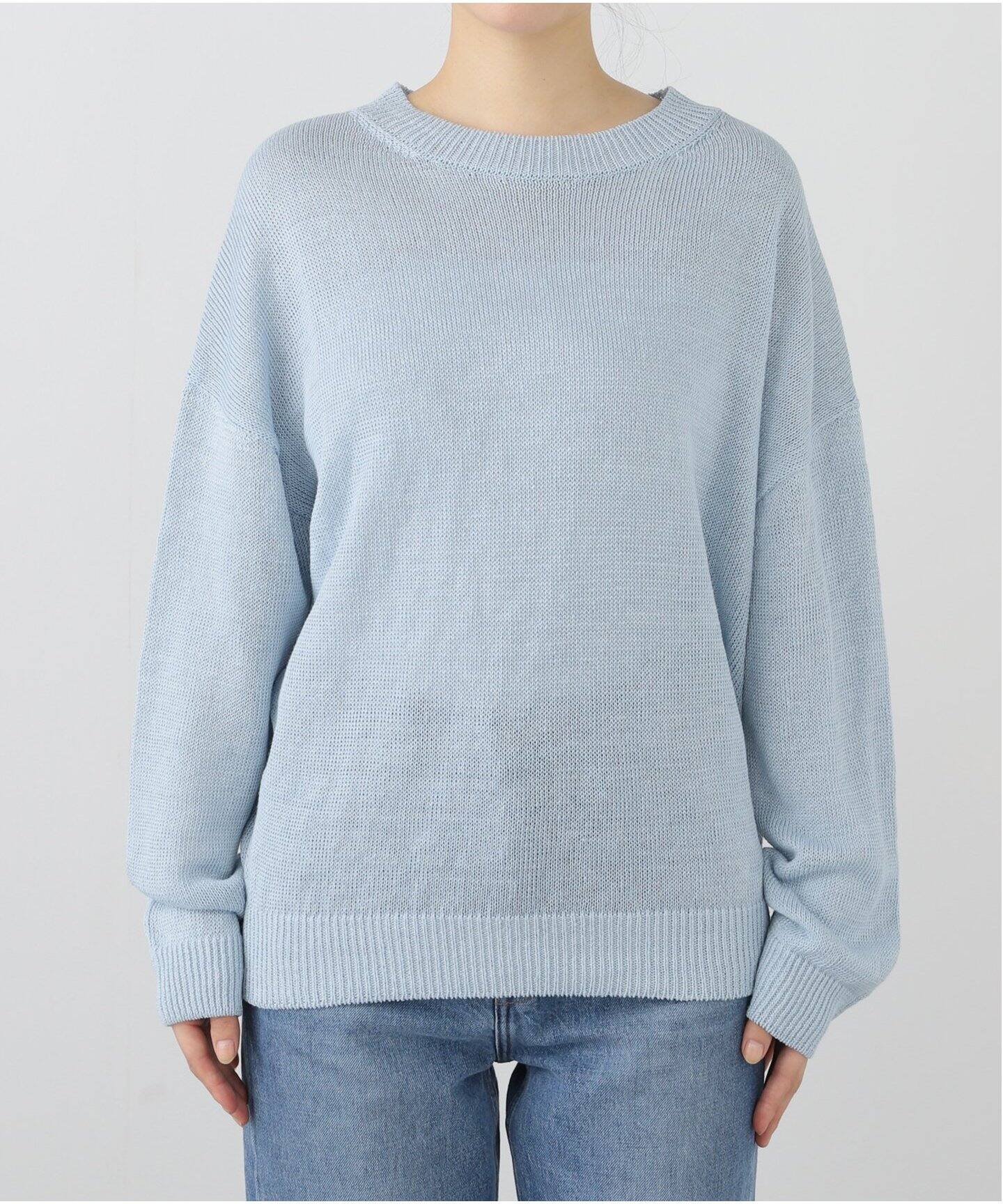 LINEN BF KNIT PULLOVER（ニット／セーター）｜L 
