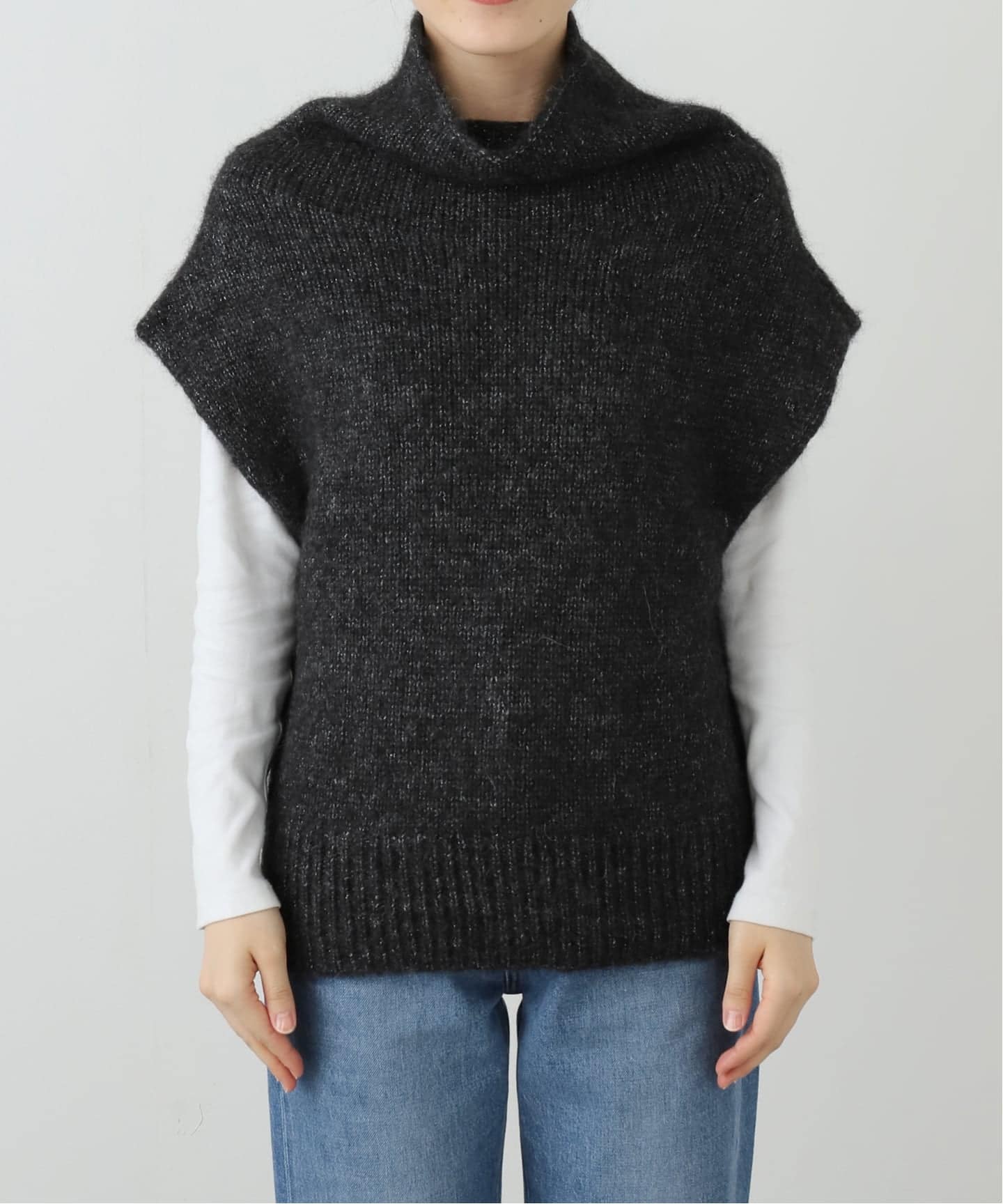 美品L'Appartement Knit Vestニットベスト ベージュ L'Appartement Knit Vest ベージュ