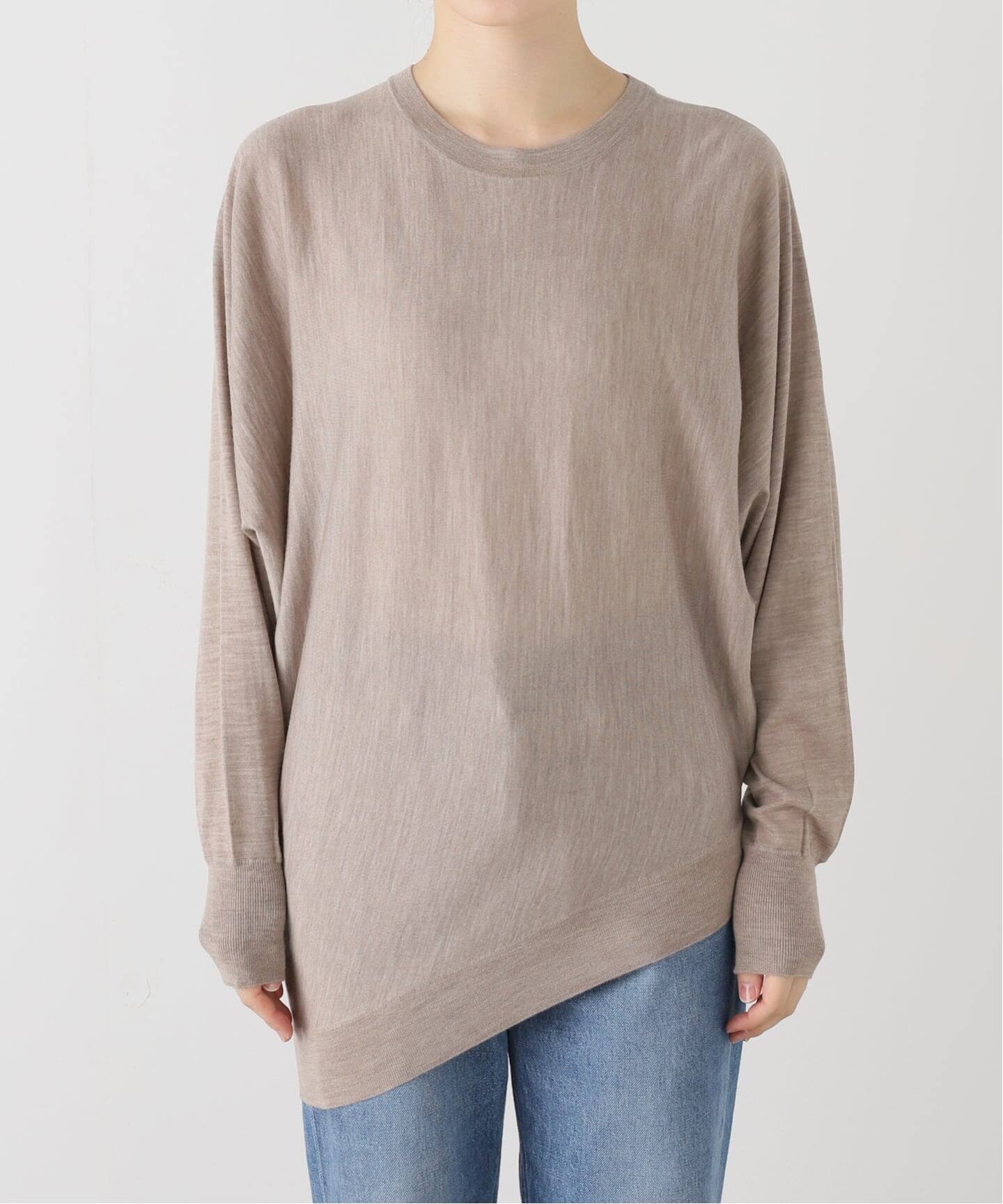 WISH DOLMAN ASYMMETRY PULL OVER（ニット／セーター）｜L'Appartement