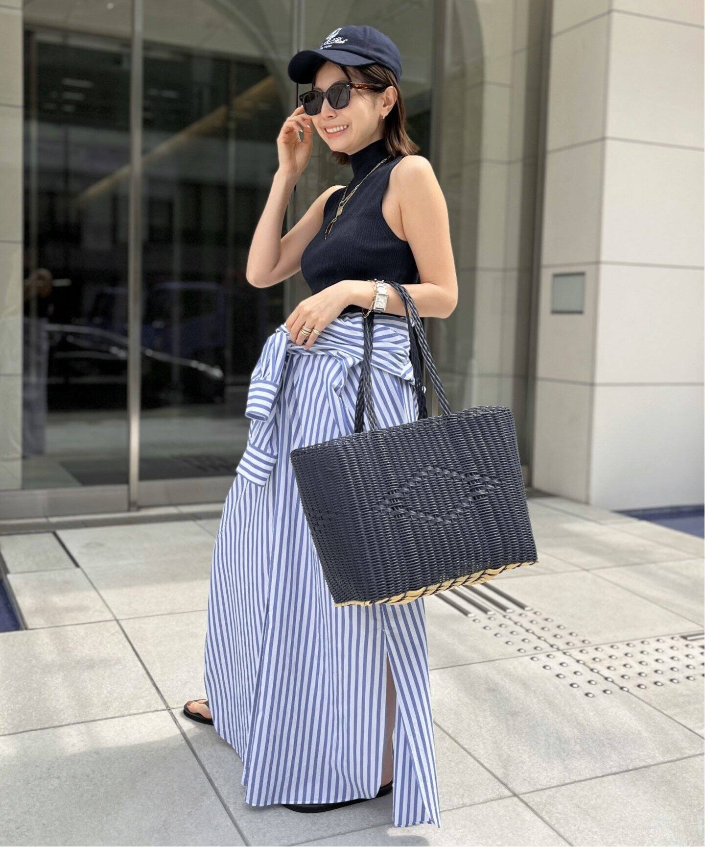 No Sleeve Rib Knit（ニット／セーター）｜L