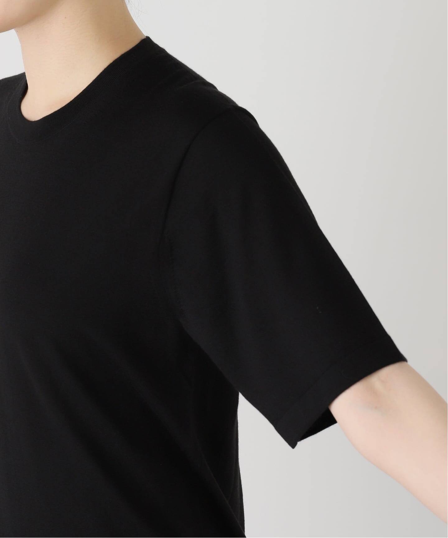 アパルトモン short sleeve  knit pullover ブラック WISH HALF SLEEVE KNIT（ニット／セーター）｜L'Appartement