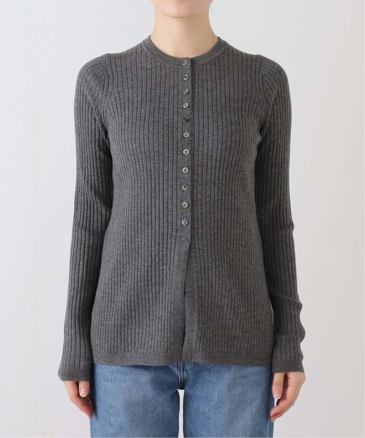 RIB KNIT with BUTTON（ニット／セーター）｜L'Appartement