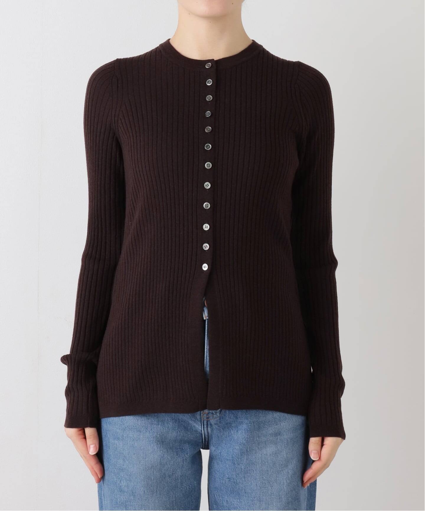 RIB KNIT with BUTTON（ニット／セーター）｜L'Appartement