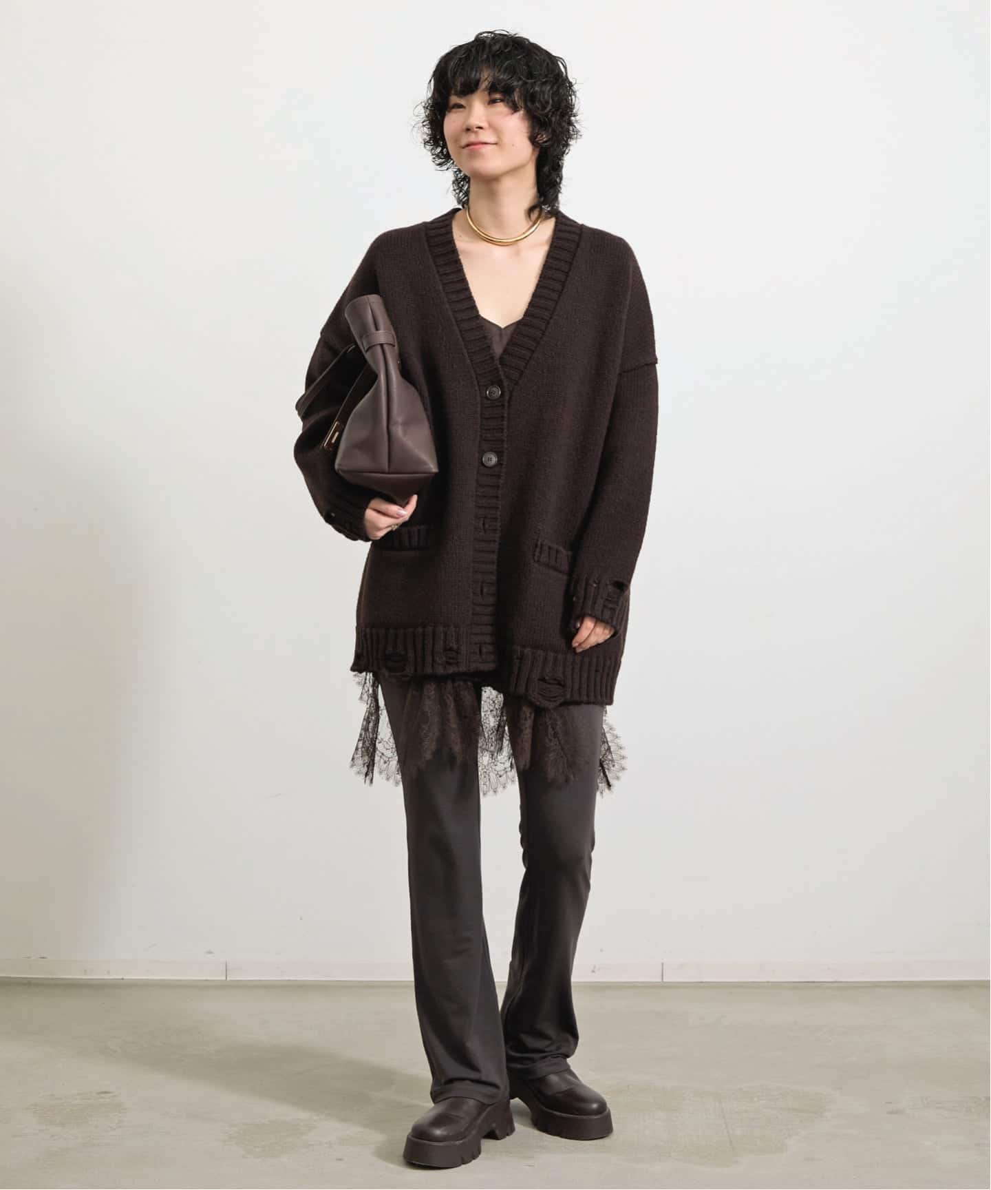 Damage Knit Cardigan（カーディガン）｜L'Appartement