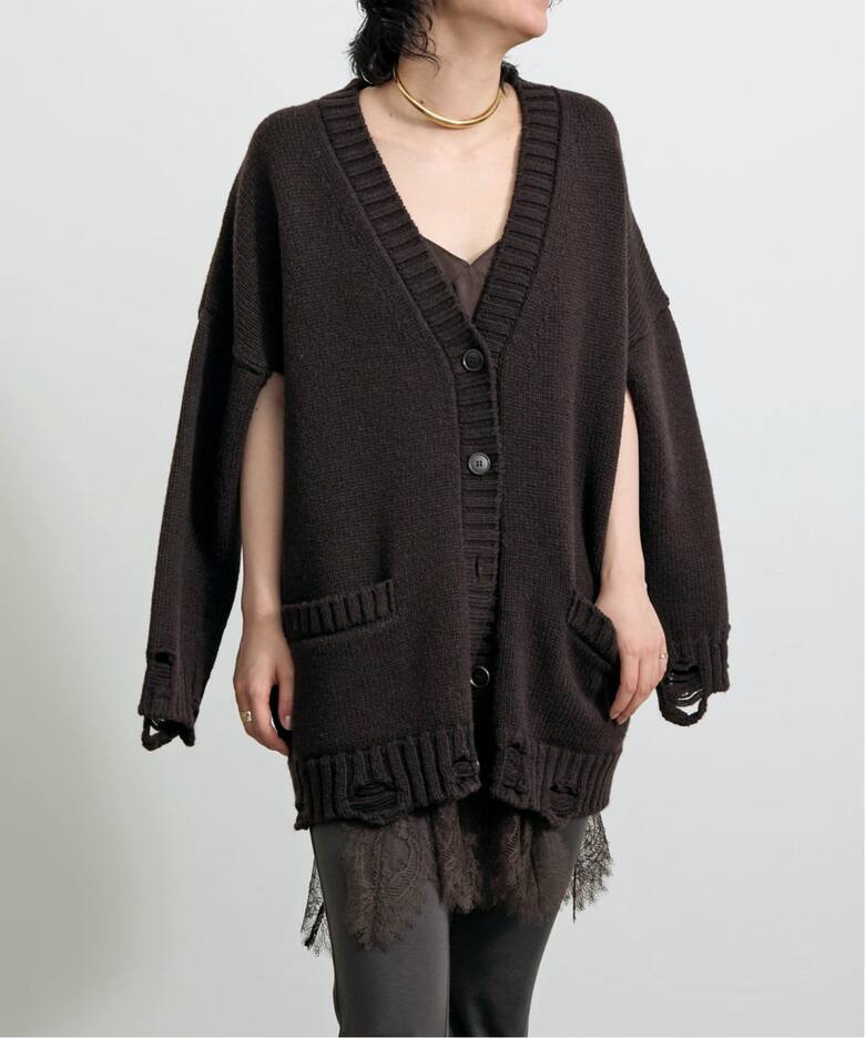 Damage Knit Cardigan（カーディガン）｜L 