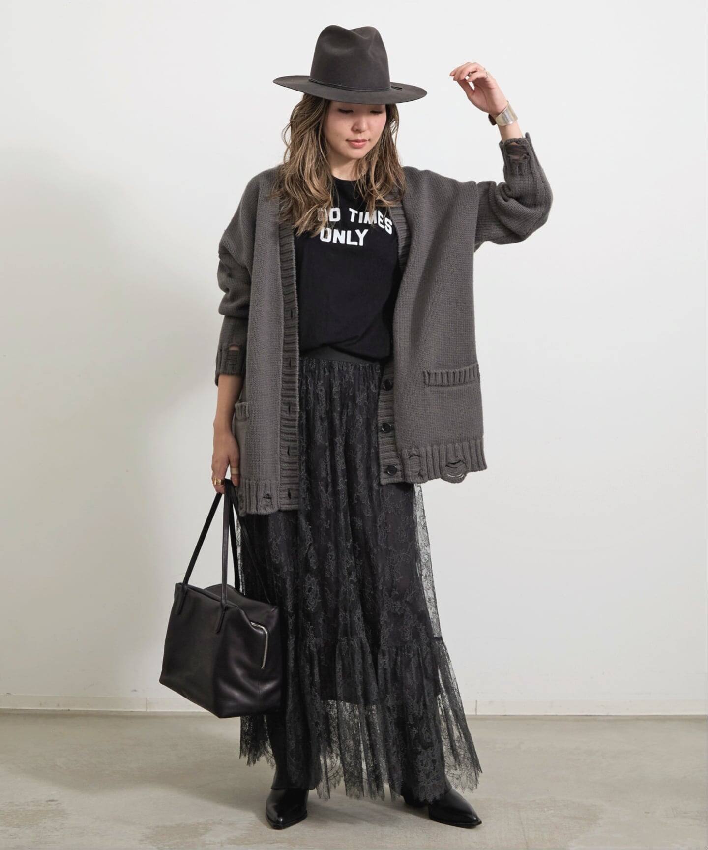 予約》Damage Knit Cardigan（カーディガン）｜L'Appartement