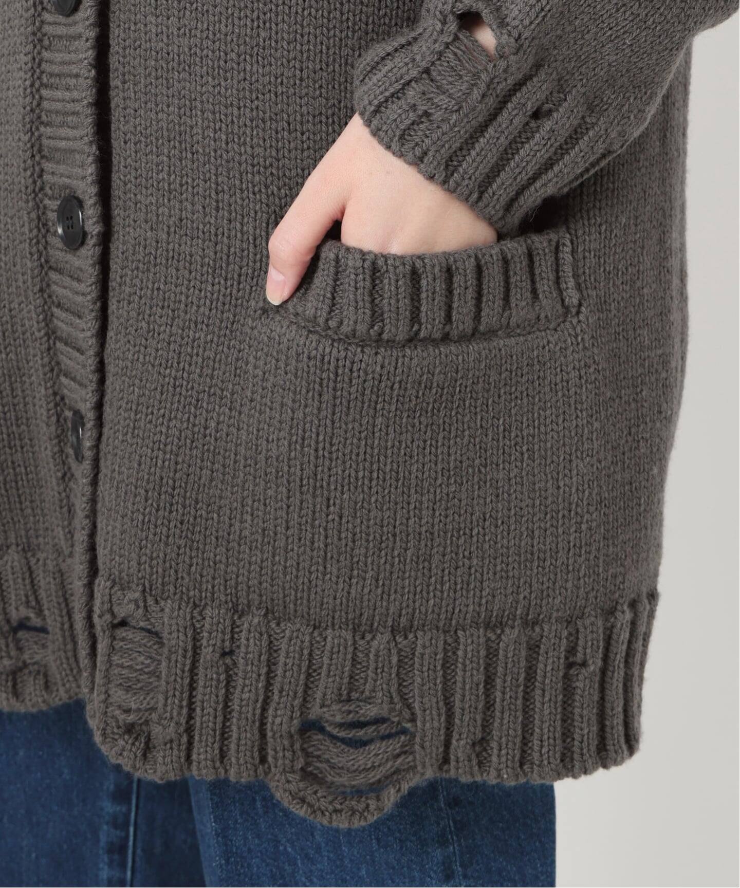 Damage Knit Cardigan（カーディガン）｜L'Appartement