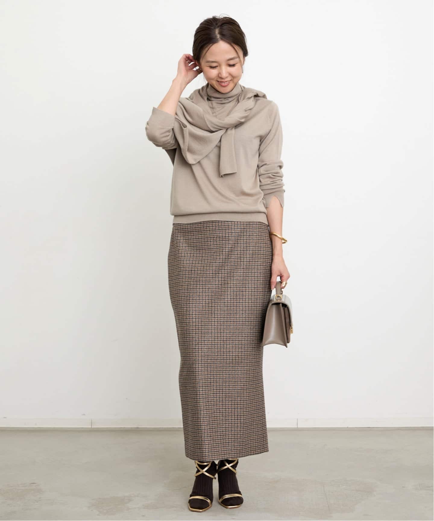 Wool Silk Cashmere Crewneck Knit（ニット／セーター）｜L